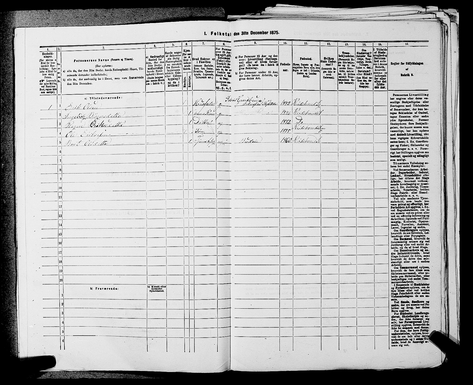 SAKO, 1875 census for 0621P Sigdal, 1875, p. 1486