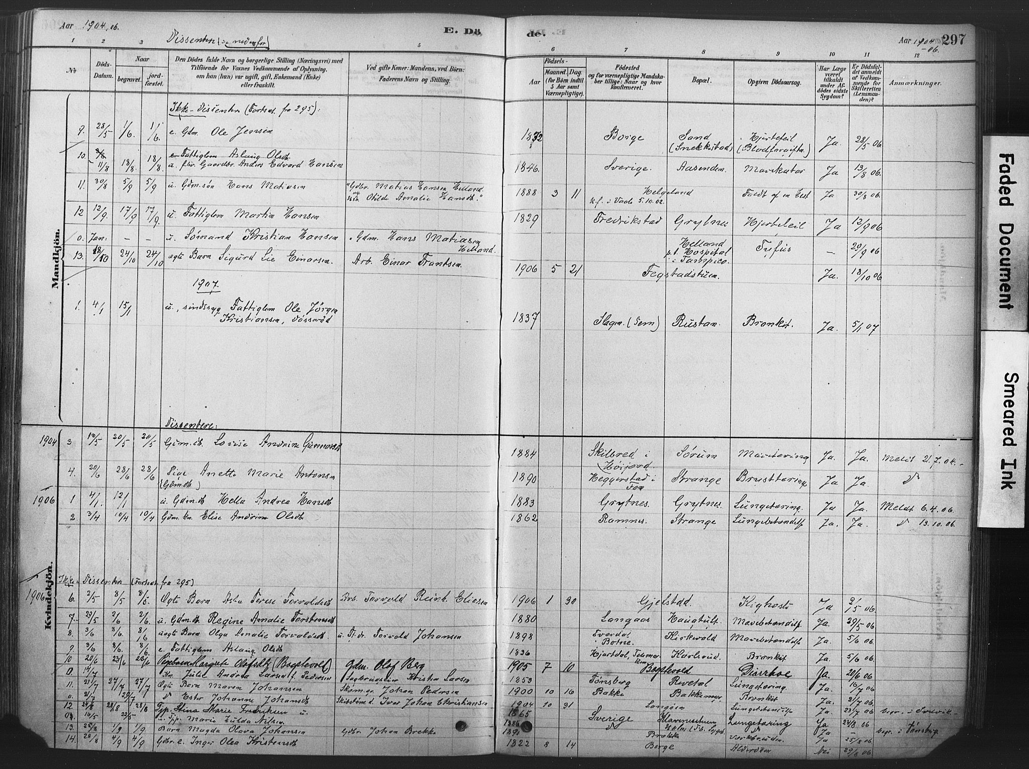 Våle kirkebøker, AV/SAKO-A-334/F/Fa/L0011: Parish register (official) no. I 11, 1878-1906, p. 297