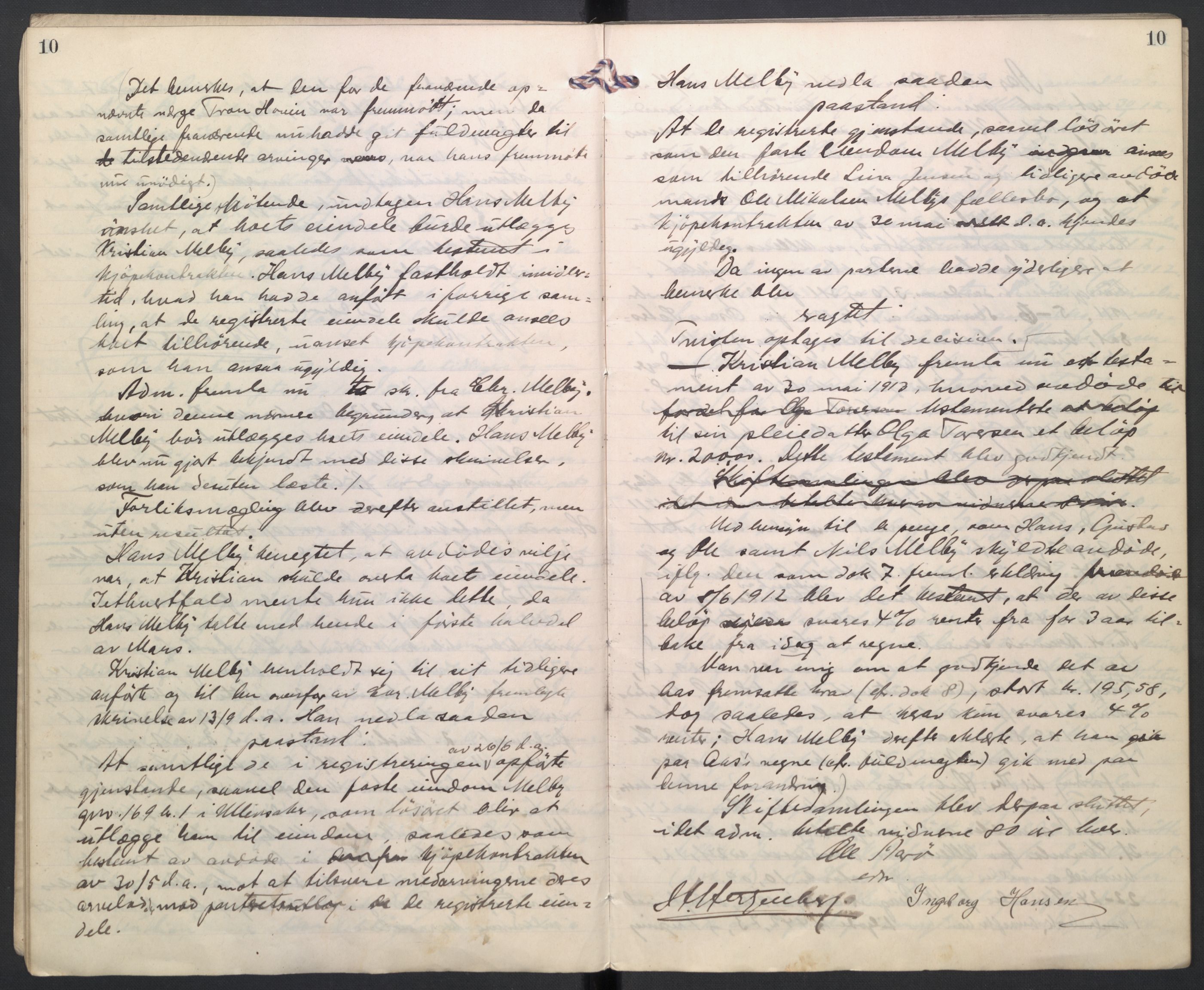 Eidsvoll tingrett, AV/SAO-A-10371/H/Hb/L0007b: Skifteprotokoll, 1913-1917, p. 10