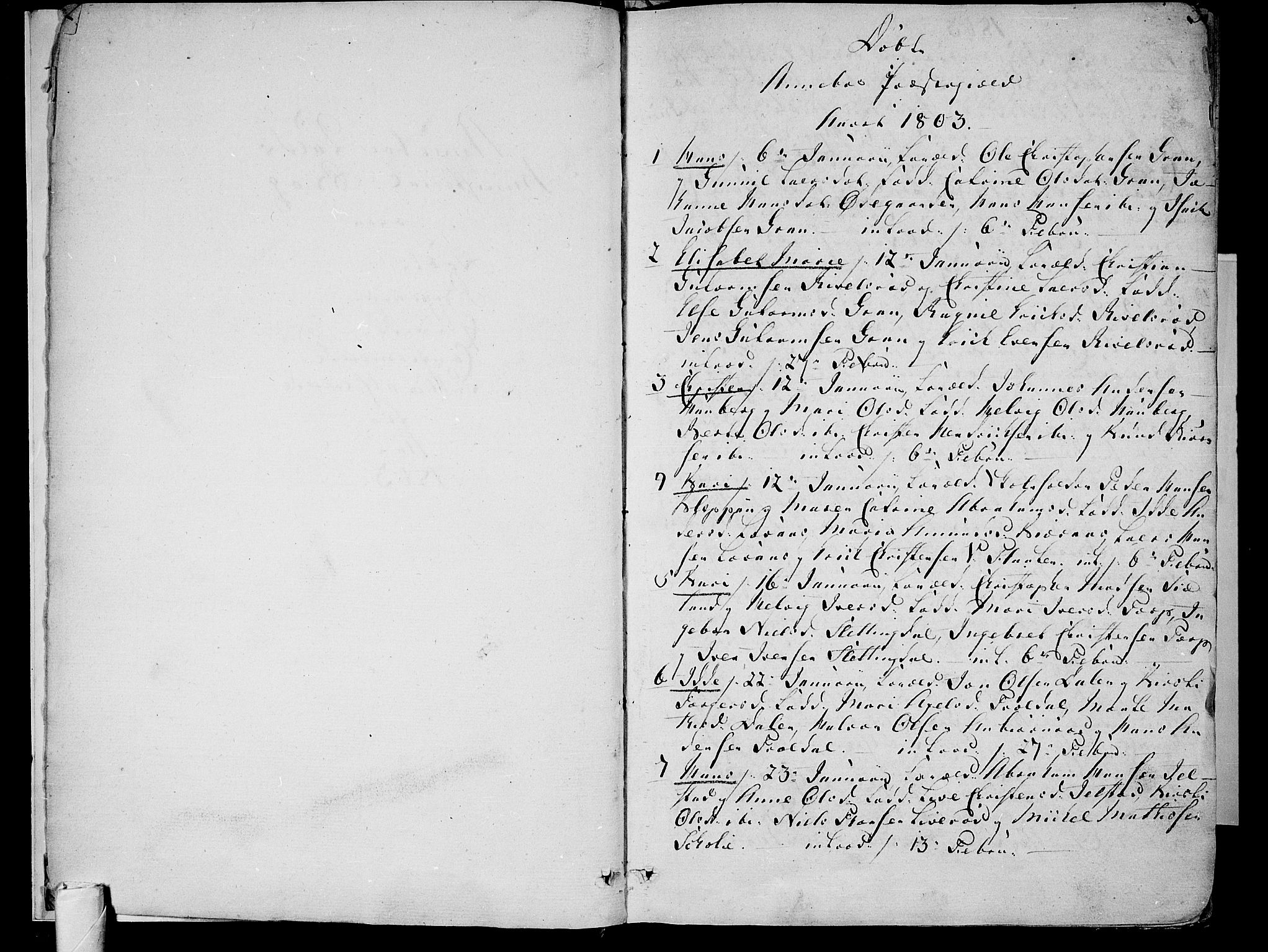 Andebu kirkebøker, AV/SAKO-A-336/F/Fa/L0003: Parish register (official) no. 3 /1, 1803-1828, p. 2-3