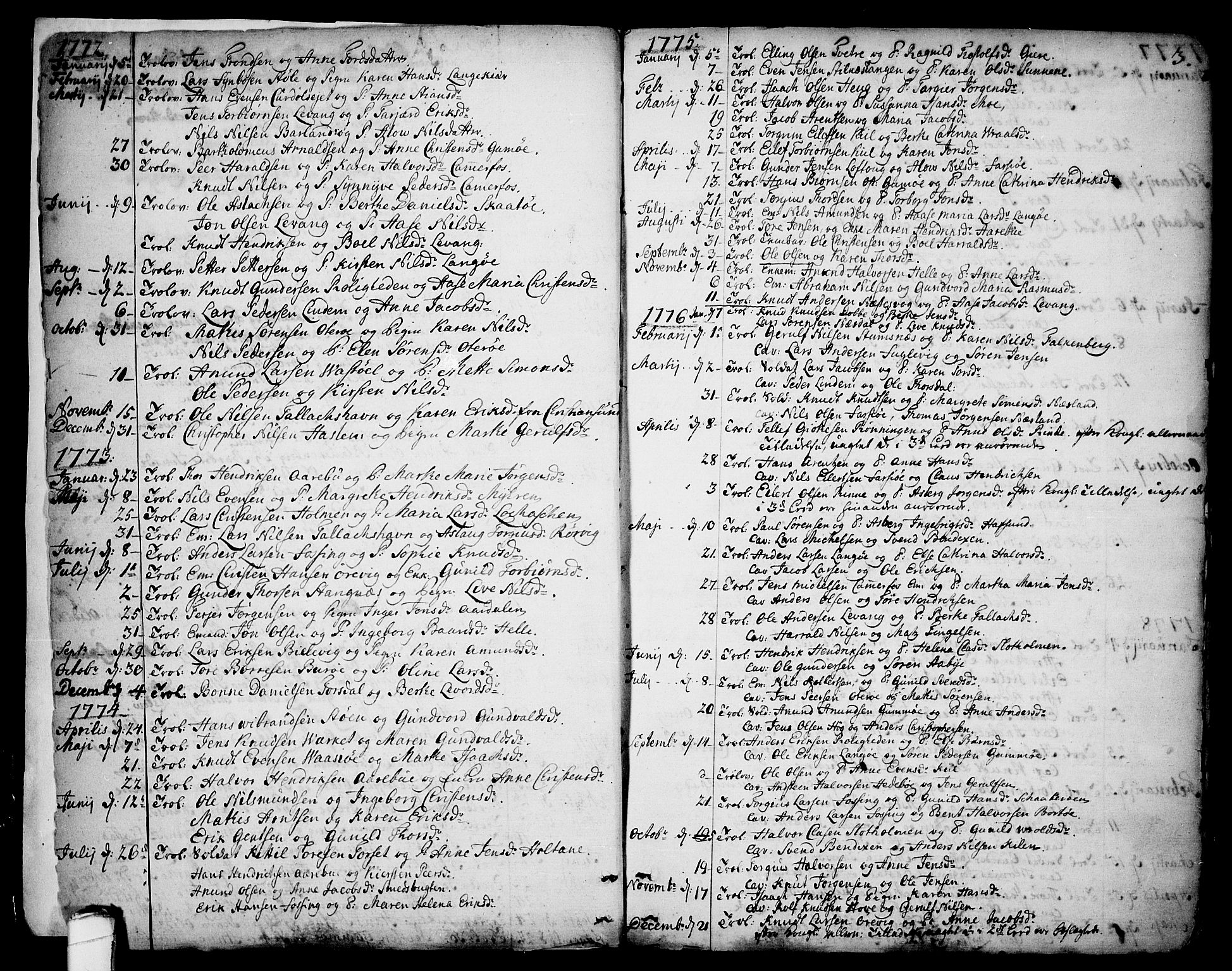 Sannidal kirkebøker, AV/SAKO-A-296/F/Fa/L0002: Parish register (official) no. 2, 1767-1802, p. 3