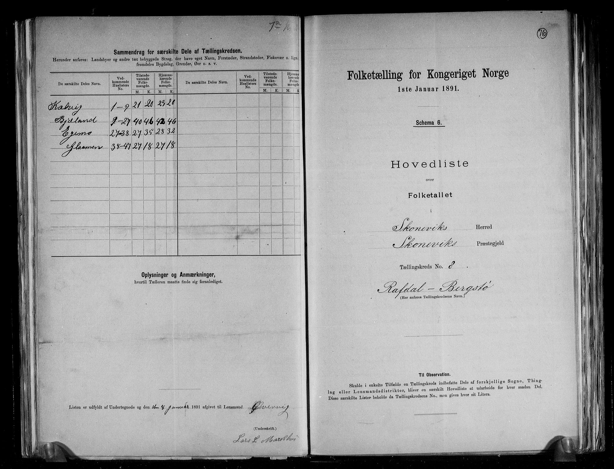 RA, 1891 census for 1212 Skånevik, 1891, p. 18
