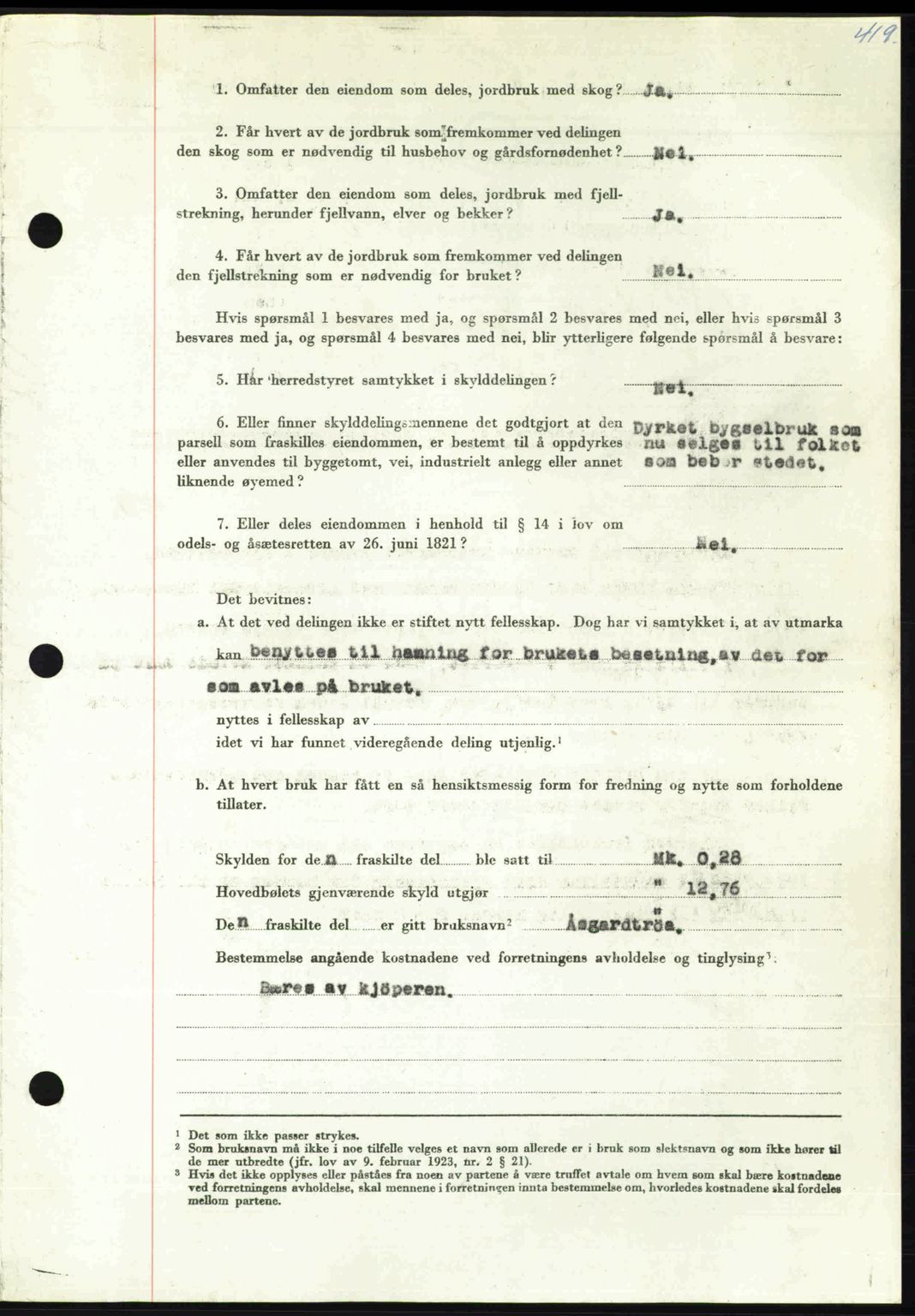 Nordmøre sorenskriveri, AV/SAT-A-4132/1/2/2Ca: Mortgage book no. A115, 1950-1950, Diary no: : 1897/1950