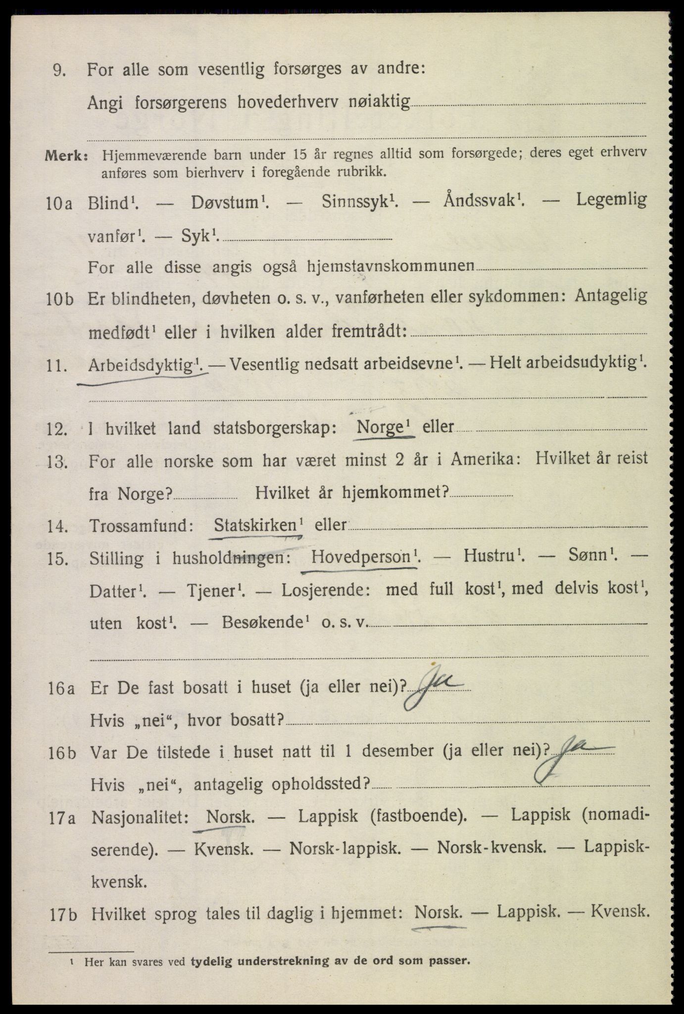 SAT, 1920 census for Hadsel, 1920, p. 8931