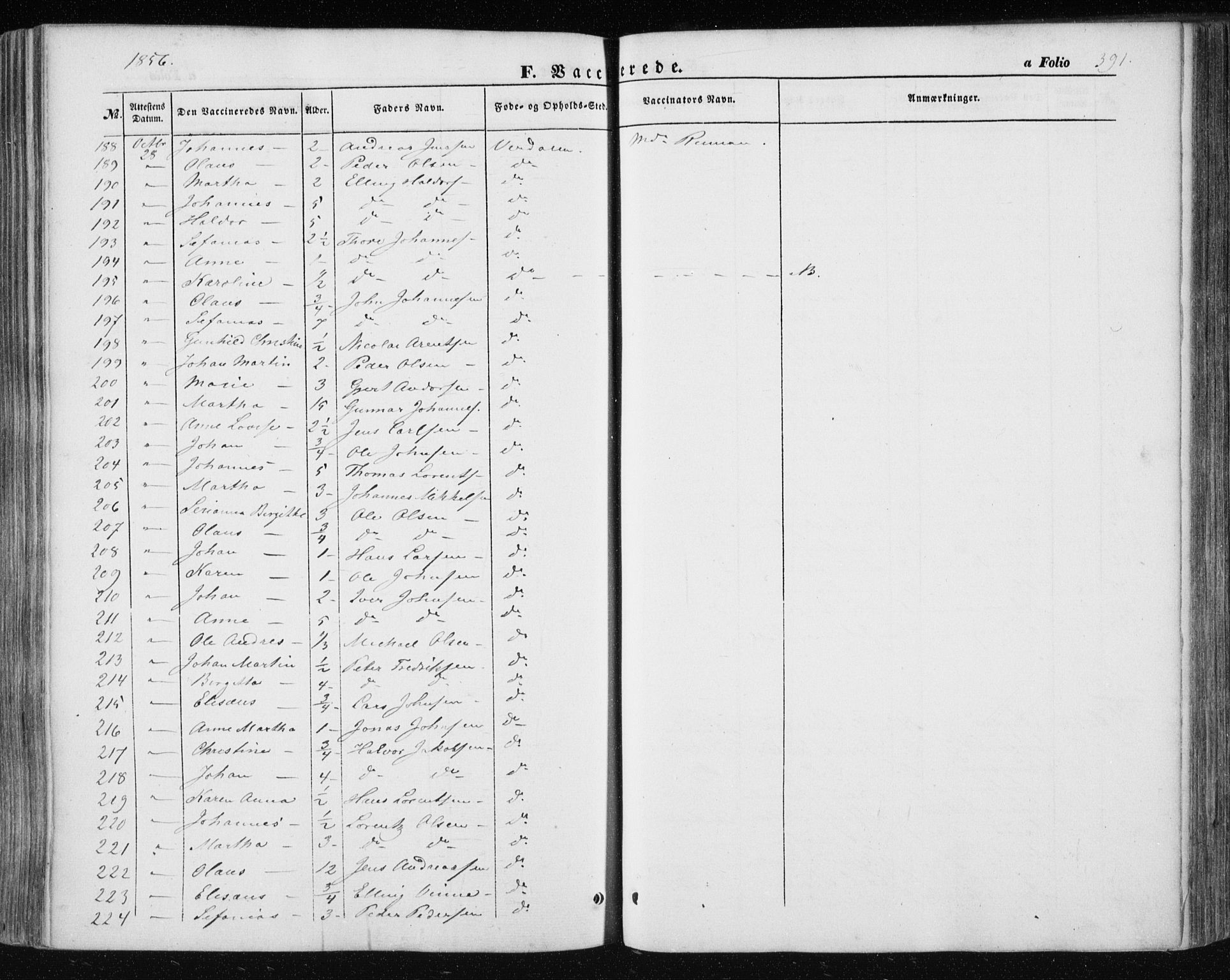 Ministerialprotokoller, klokkerbøker og fødselsregistre - Nord-Trøndelag, AV/SAT-A-1458/723/L0240: Parish register (official) no. 723A09, 1852-1860, p. 391