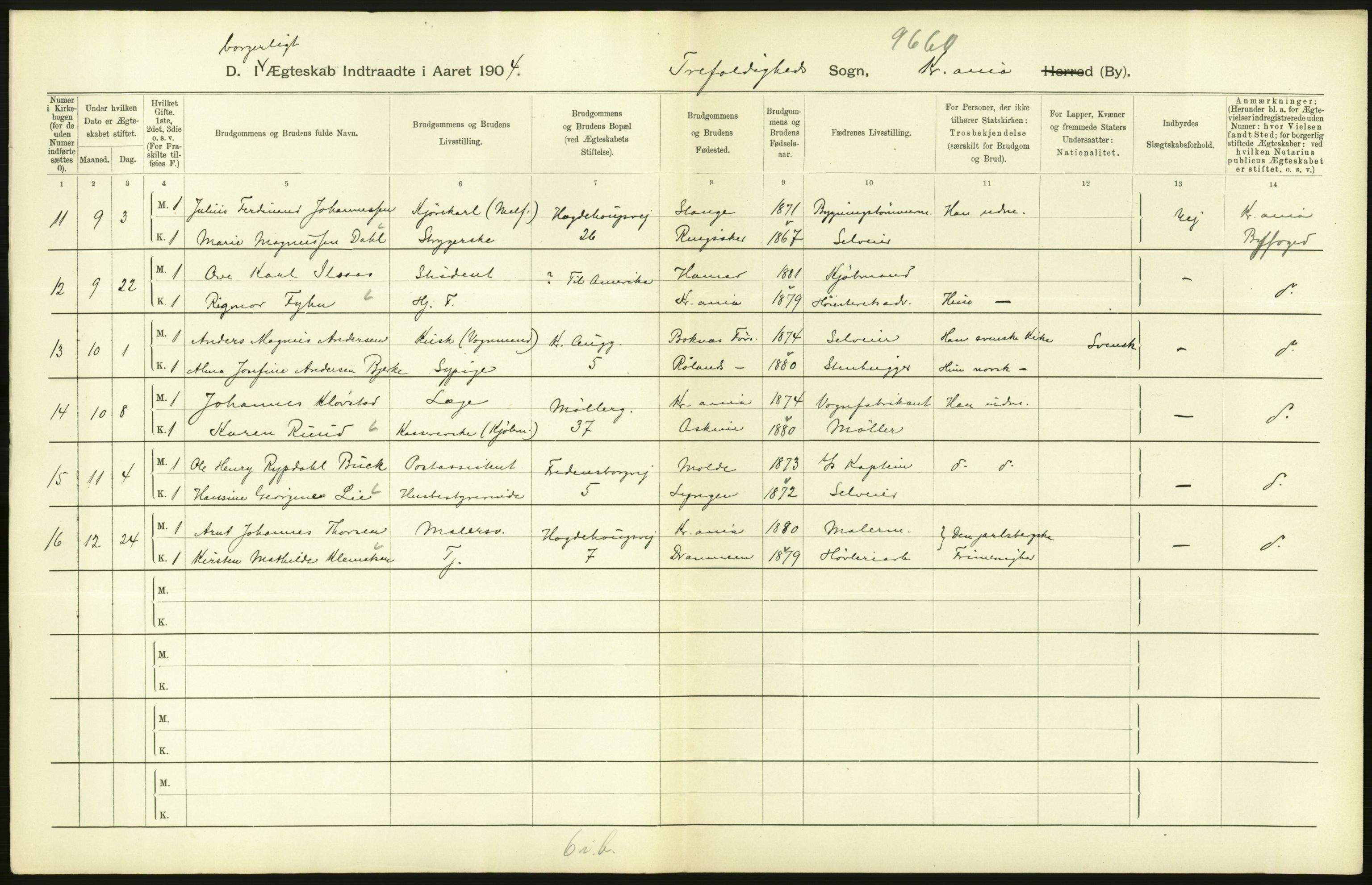 Statistisk sentralbyrå, Sosiodemografiske emner, Befolkning, AV/RA-S-2228/D/Df/Dfa/Dfab/L0004: Kristiania: Gifte, døde, 1904, p. 120