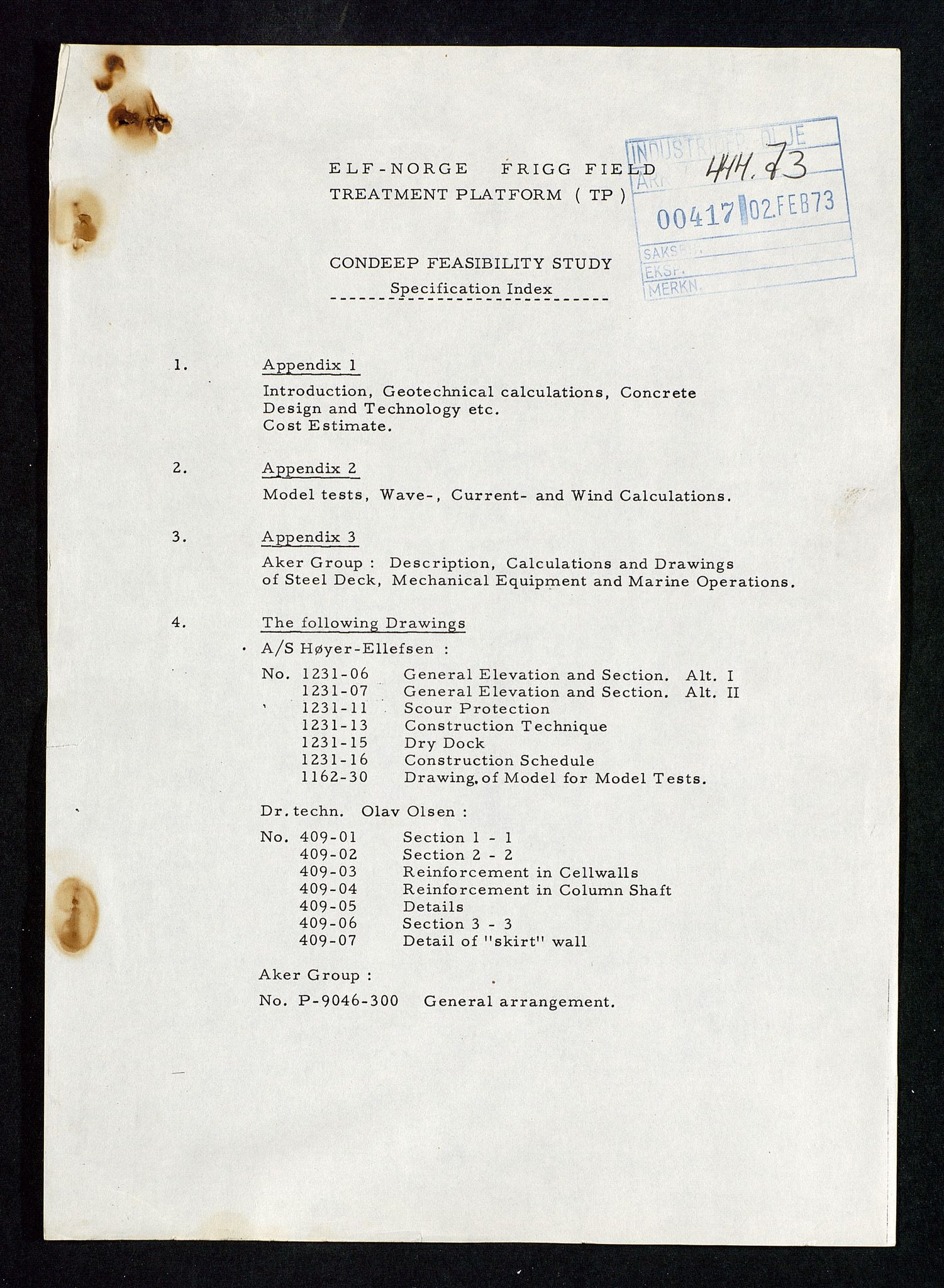 Industridepartementet, Oljekontoret, AV/SAST-A-101348/Da/L0013: Arkivnøkkel 798 Kart, posisjonering, verneregister, div. ang personell, 1965-1973, p. 500