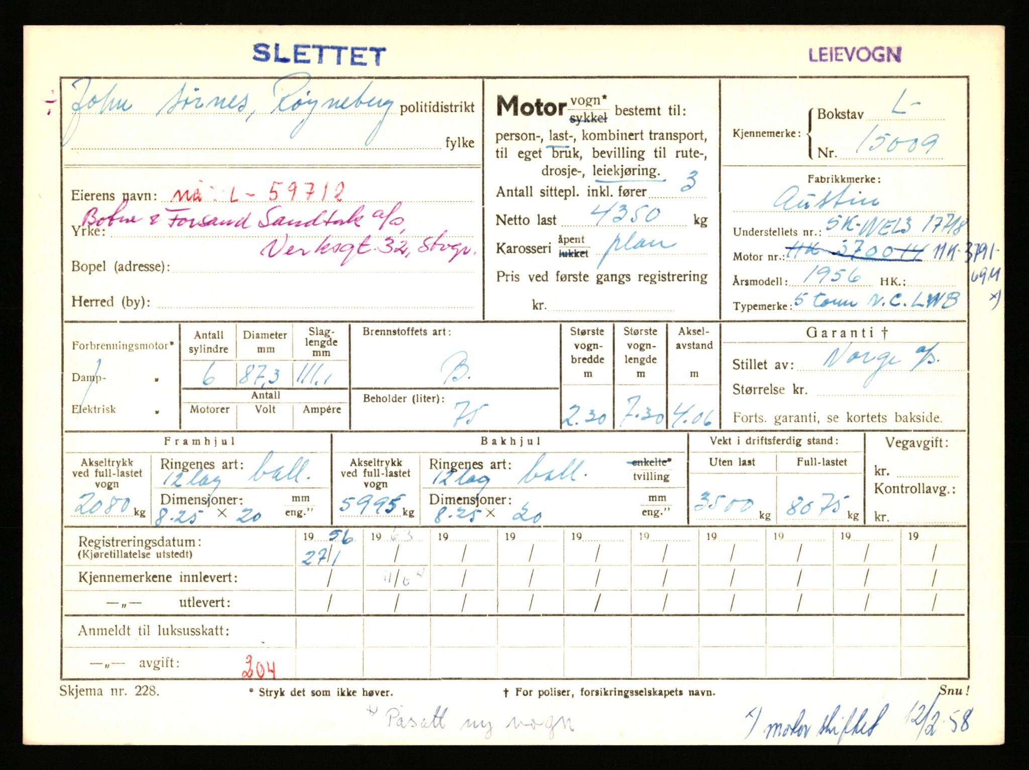 Stavanger trafikkstasjon, AV/SAST-A-101942/0/F/L0027: L-14600 - L-15149, 1930-1971, p. 1333