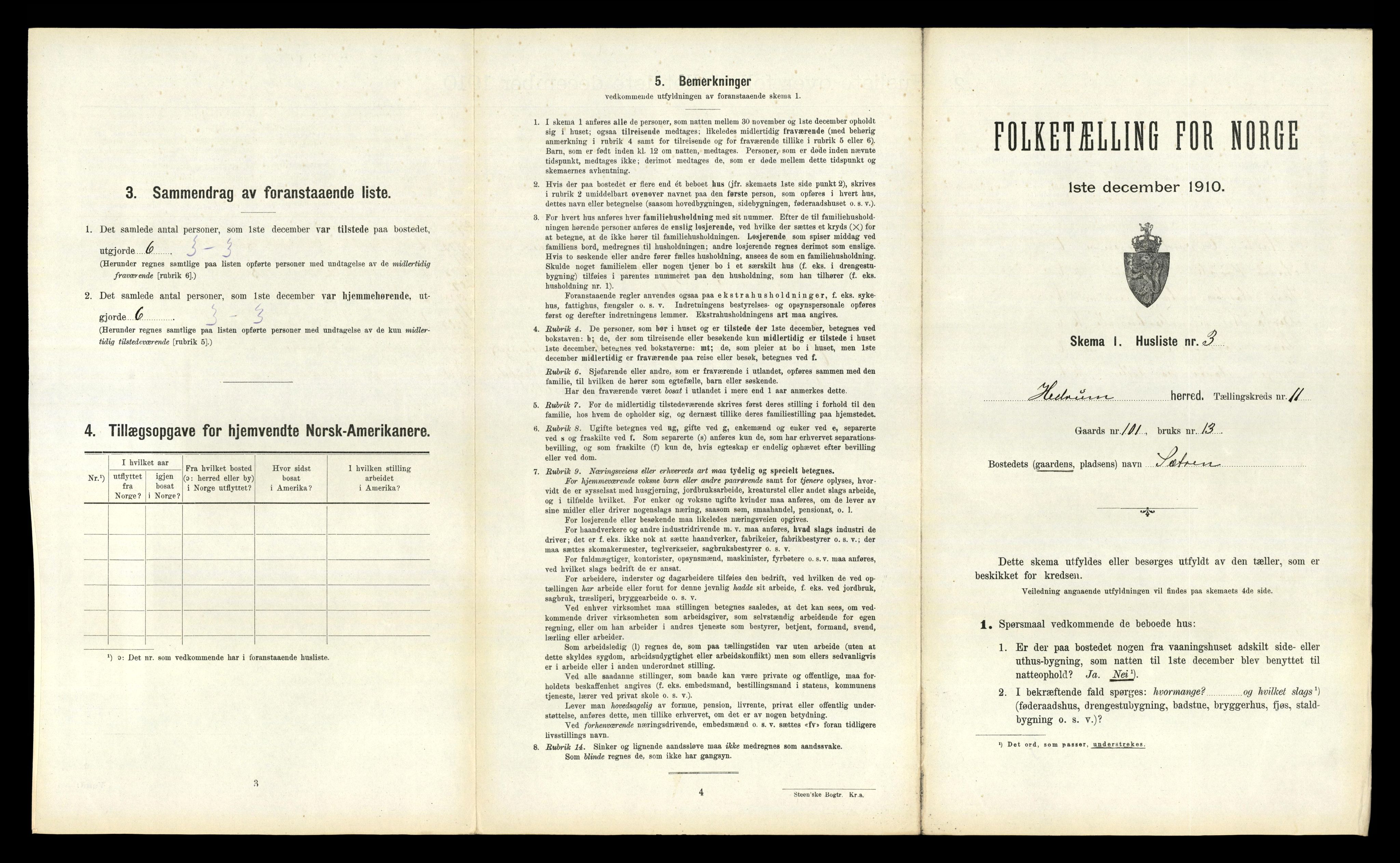 RA, 1910 census for Hedrum, 1910, p. 1176