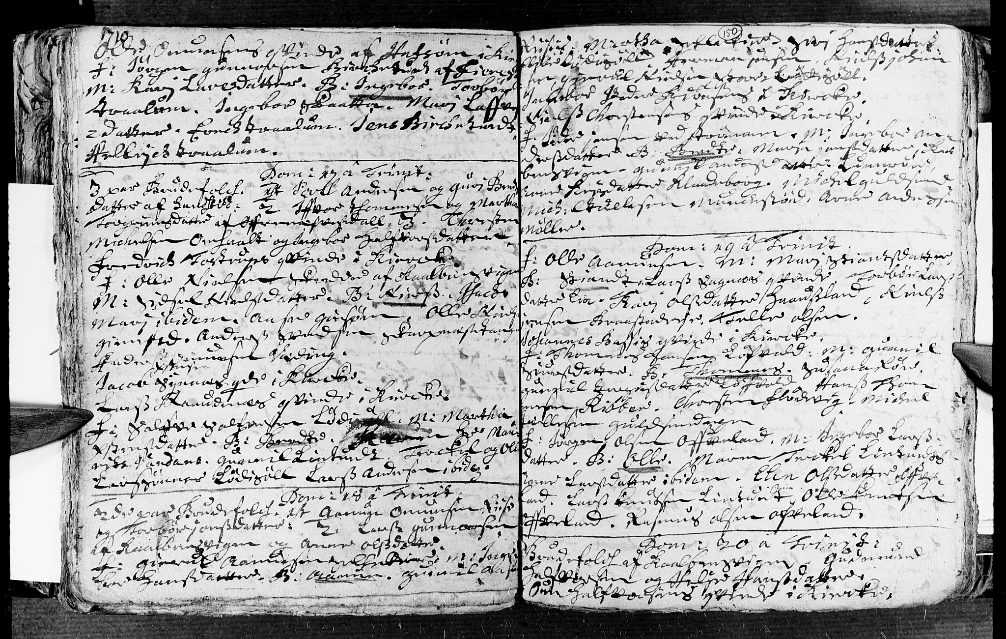 Øyestad sokneprestkontor, AV/SAK-1111-0049/F/Fa/L0002: Parish register (official) no. A 2, 1692-1722, p. 150