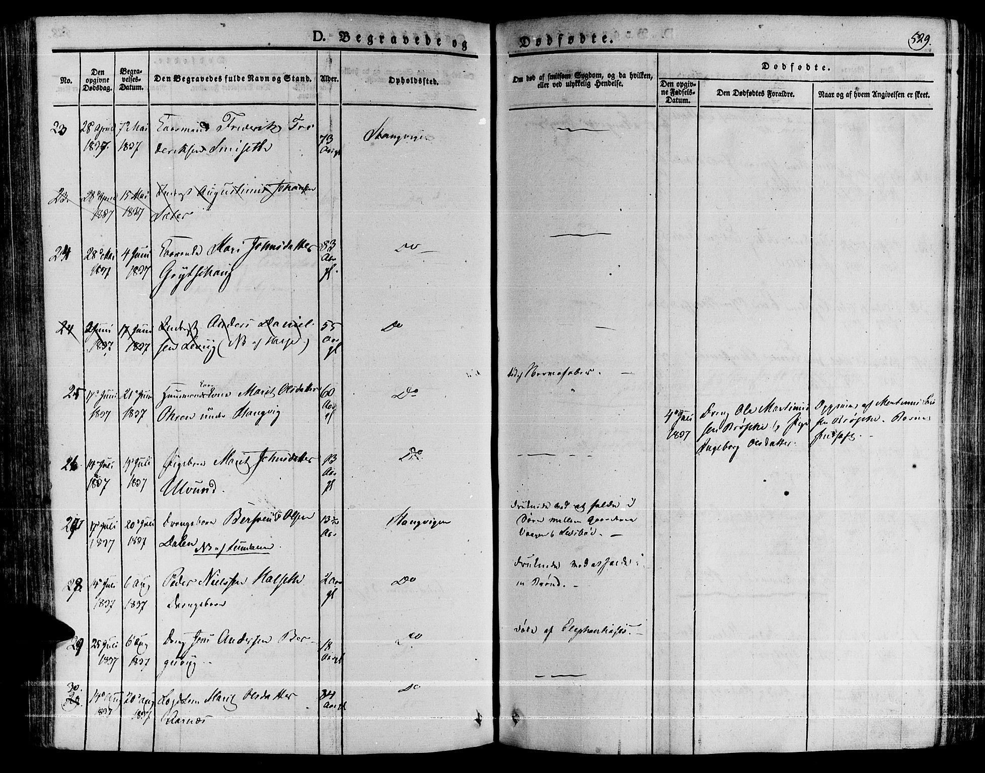 Ministerialprotokoller, klokkerbøker og fødselsregistre - Møre og Romsdal, AV/SAT-A-1454/592/L1024: Parish register (official) no. 592A03 /1, 1831-1849, p. 529