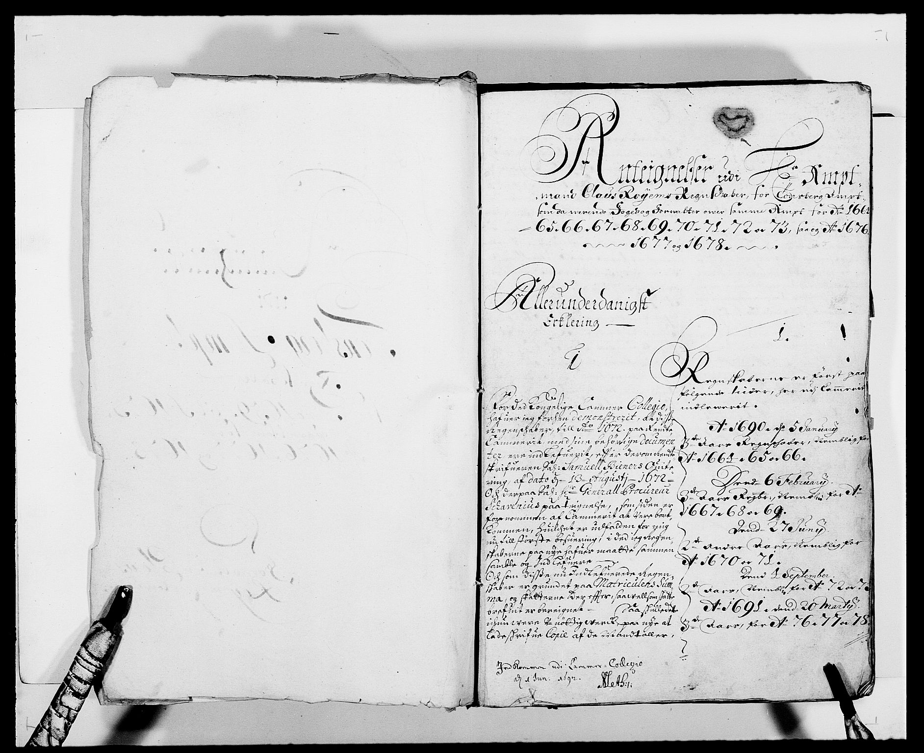 Rentekammeret inntil 1814, Reviderte regnskaper, Fogderegnskap, AV/RA-EA-4092/R32/L1863: Fogderegnskap Jarlsberg grevskap, 1659-1687, p. 3