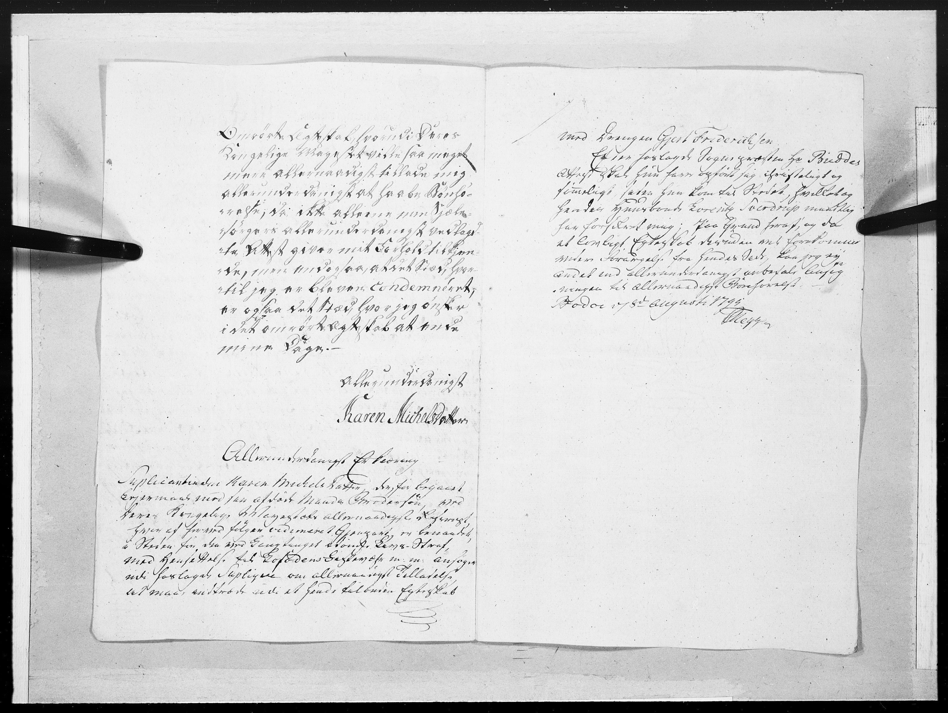 Danske Kanselli 1572-1799, AV/RA-EA-3023/F/Fc/Fcc/Fcca/L0303: Norske innlegg 1572-1799, 1795, p. 28