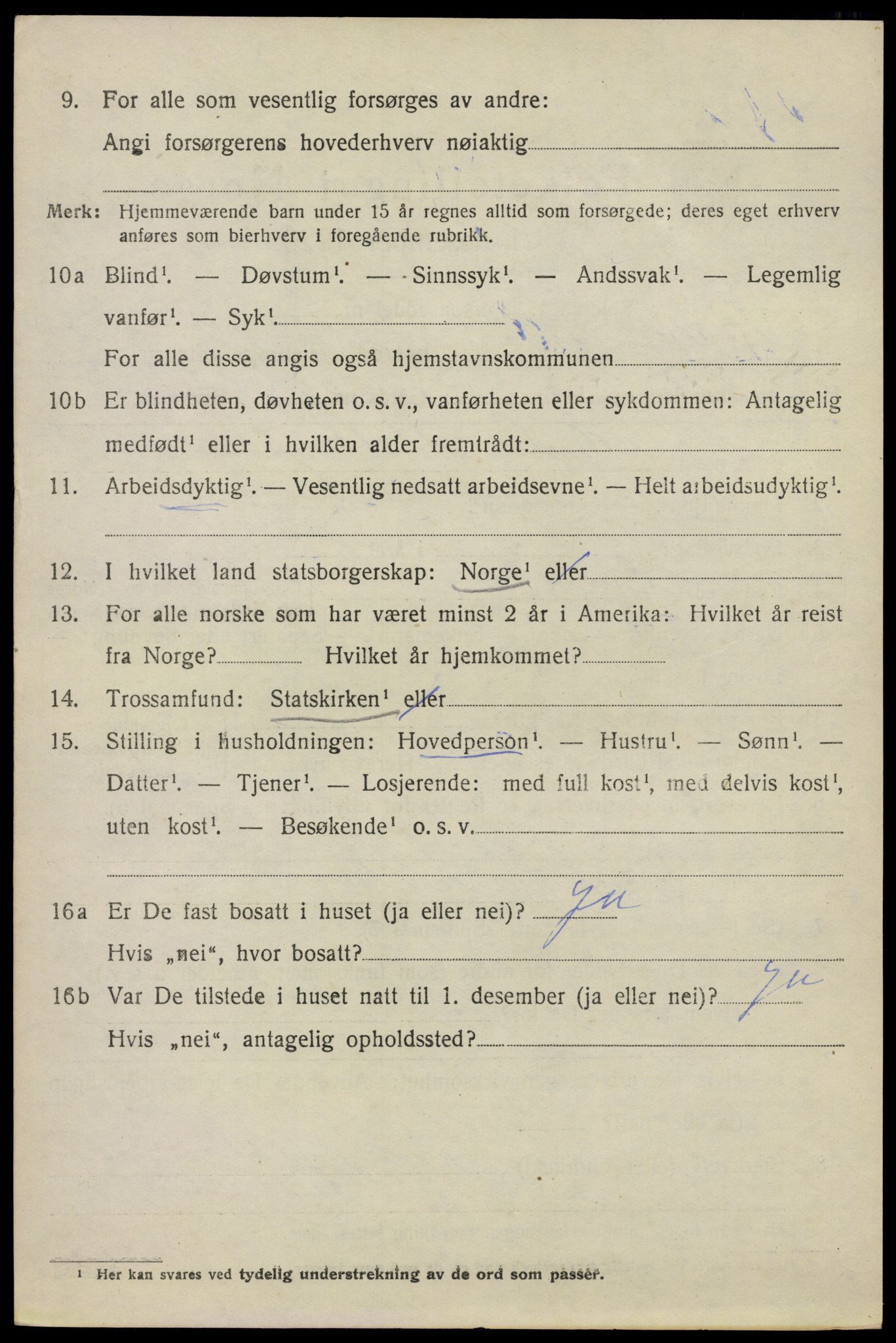 SAO, 1920 census for Våler, 1920, p. 4271