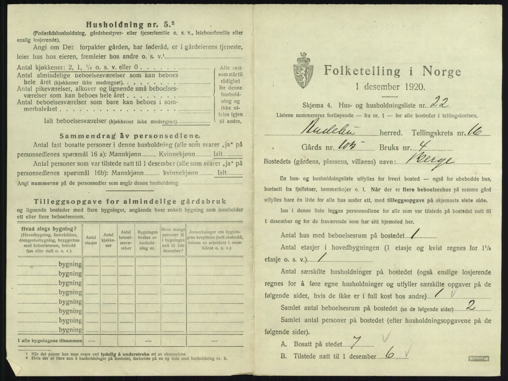 SAKO, 1920 census for Andebu, 1920, p. 914