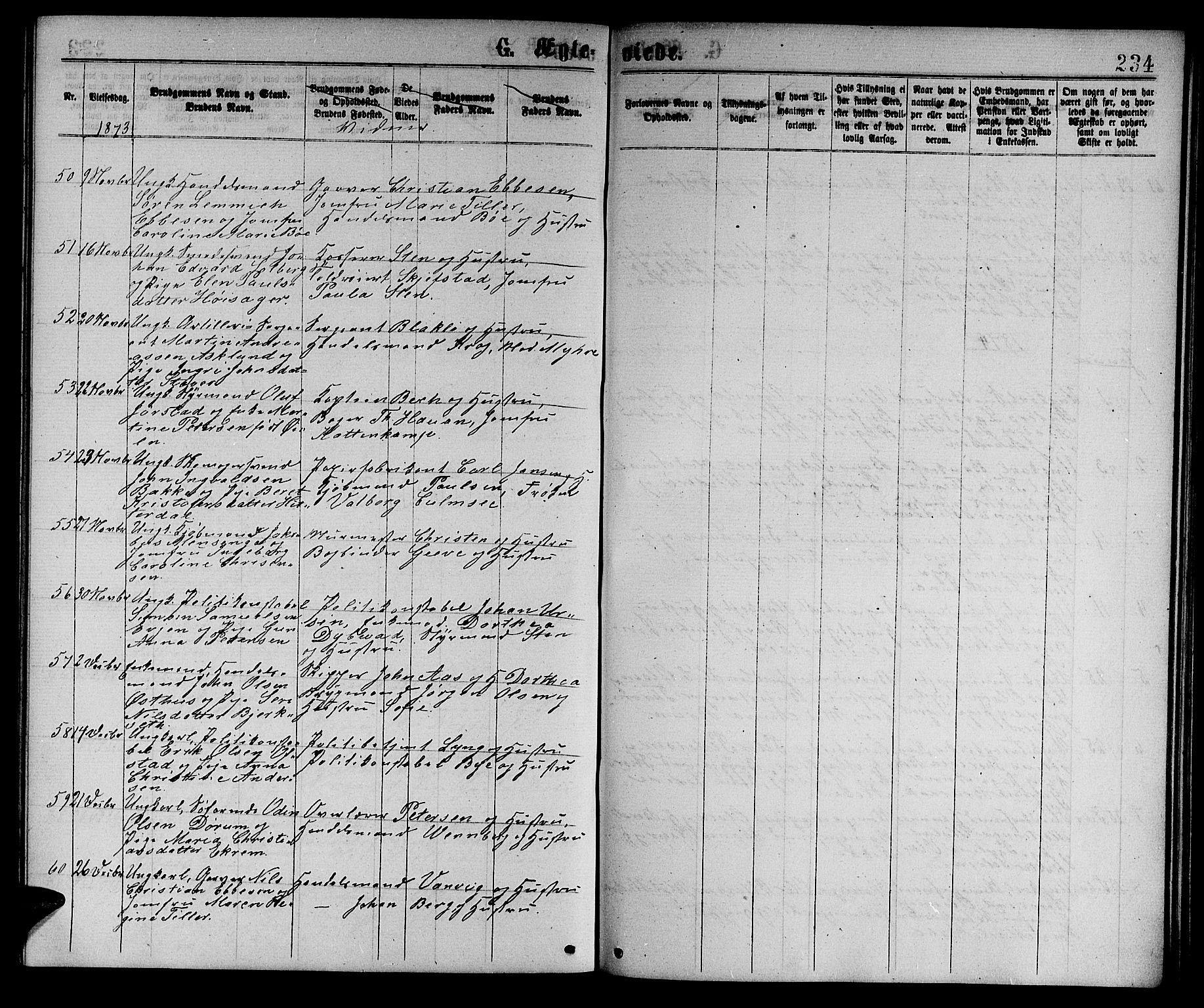 Ministerialprotokoller, klokkerbøker og fødselsregistre - Sør-Trøndelag, SAT/A-1456/601/L0088: Parish register (copy) no. 601C06, 1870-1878, p. 234