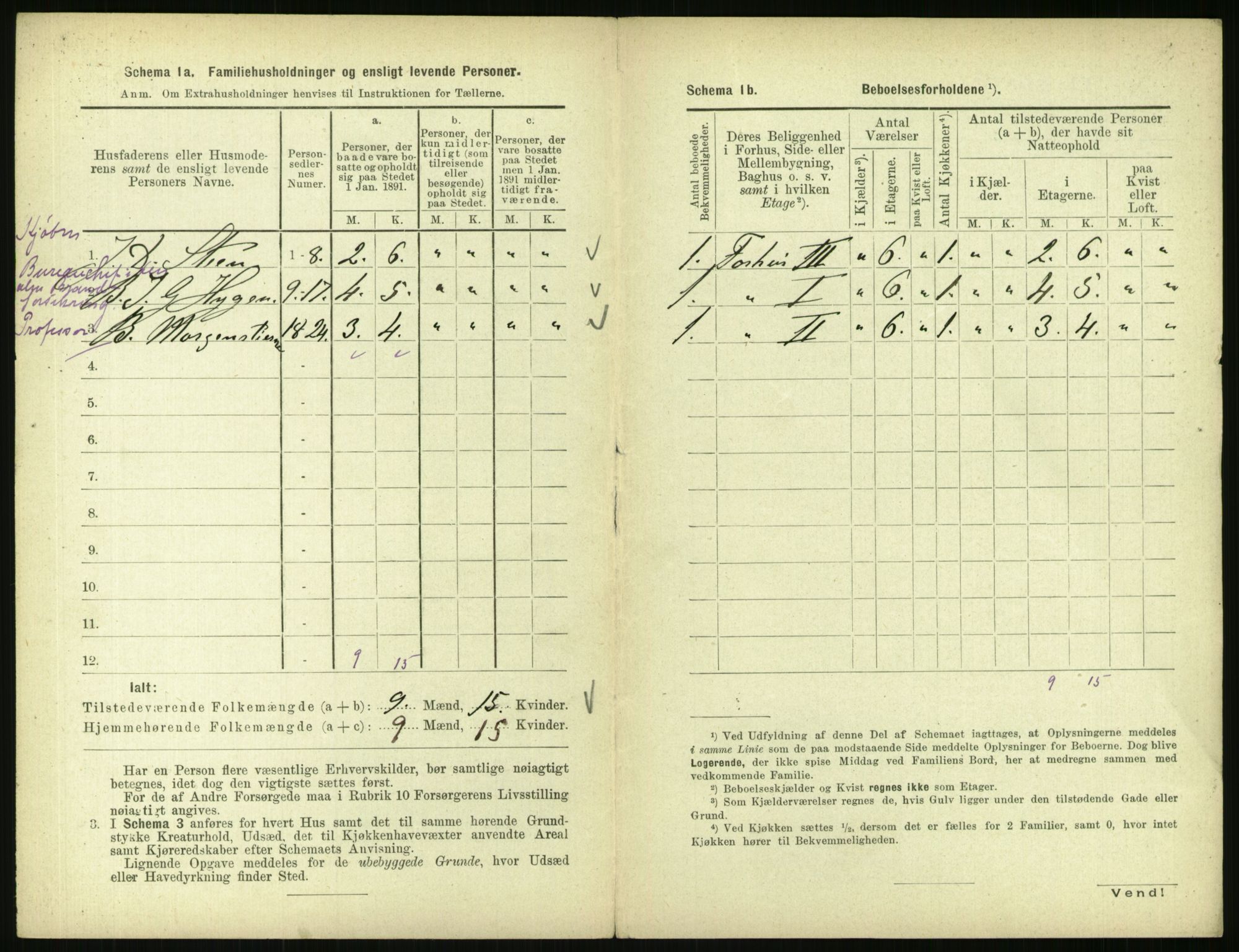 RA, 1891 census for 0301 Kristiania, 1891, p. 41487