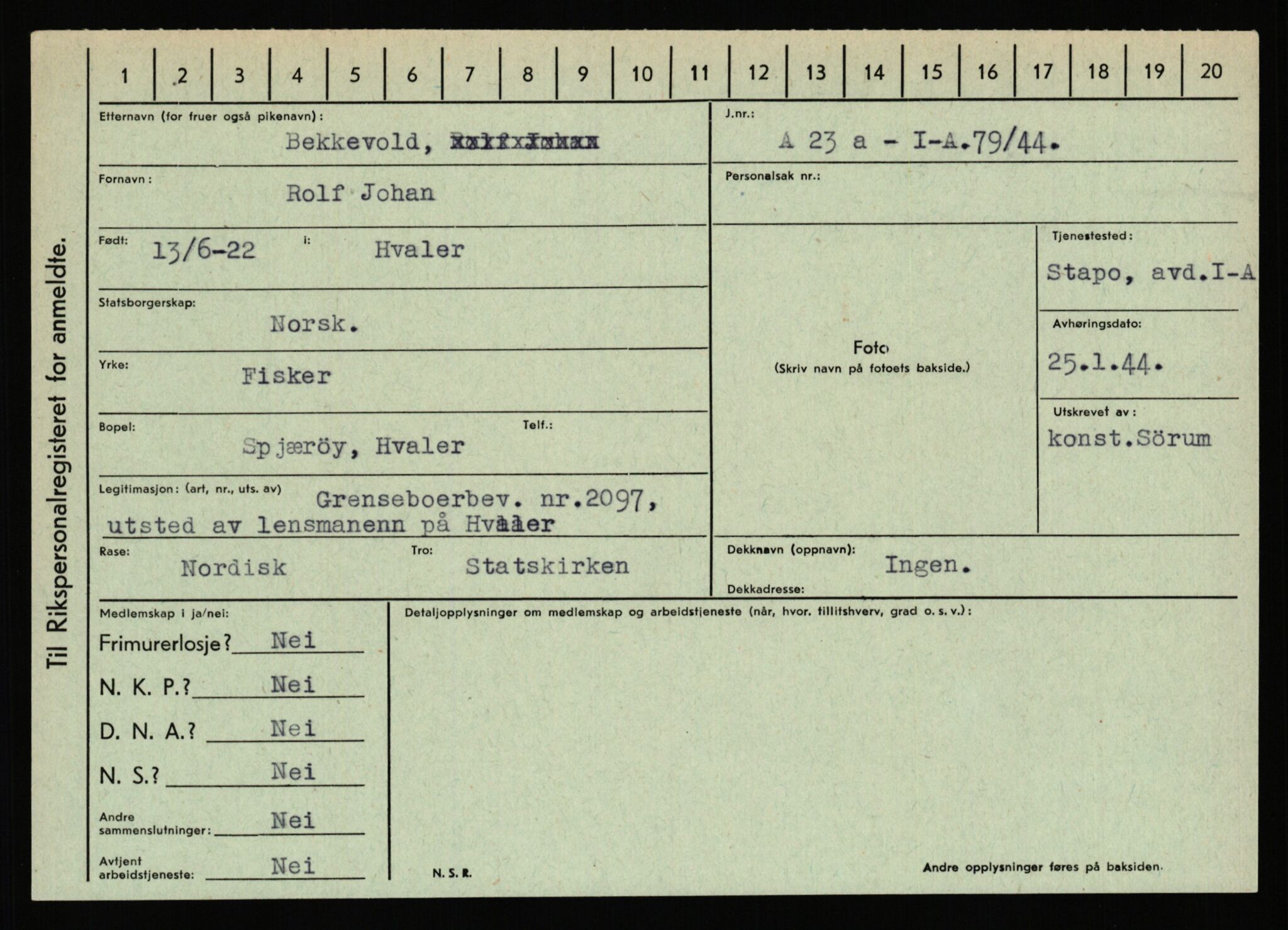 Statspolitiet - Hovedkontoret / Osloavdelingen, AV/RA-S-1329/C/Ca/L0002: Arneberg - Brand, 1943-1945, p. 1761