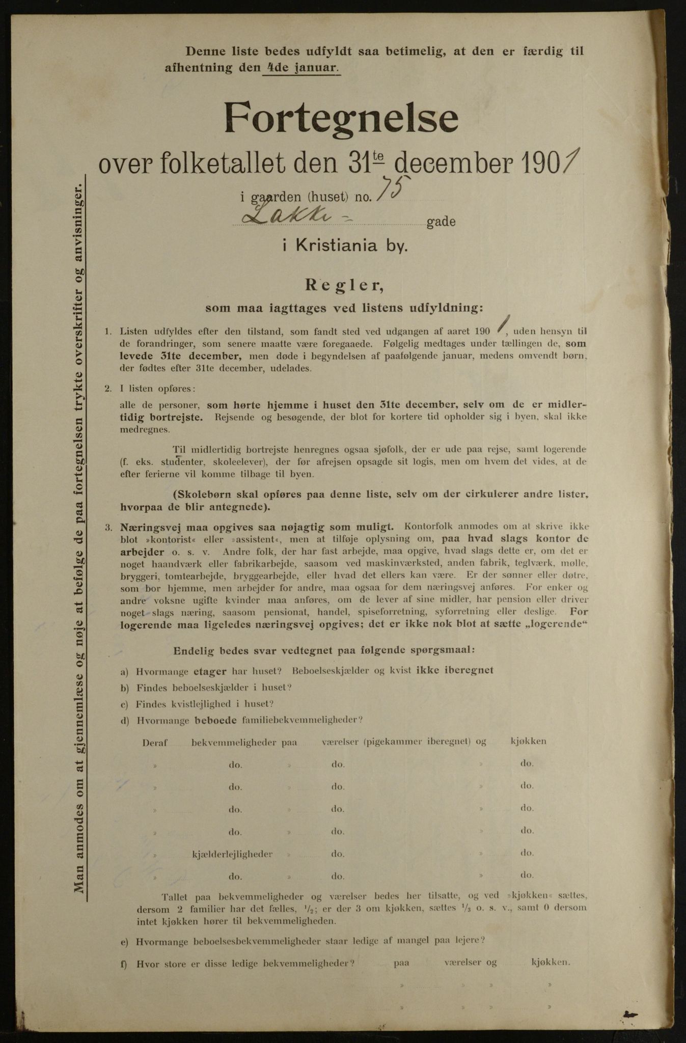 OBA, Municipal Census 1901 for Kristiania, 1901, p. 8678