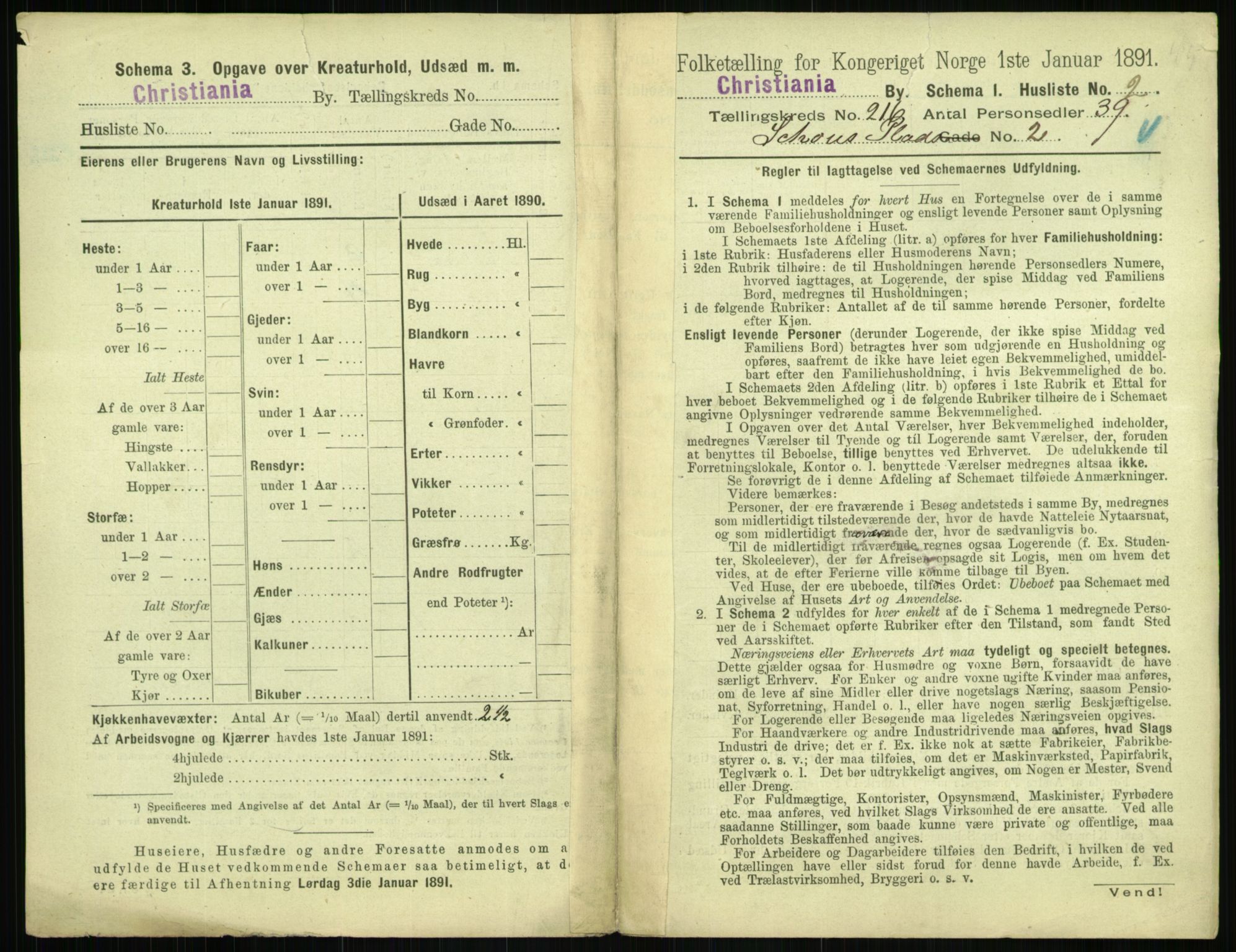 RA, 1891 census for 0301 Kristiania, 1891, p. 128014