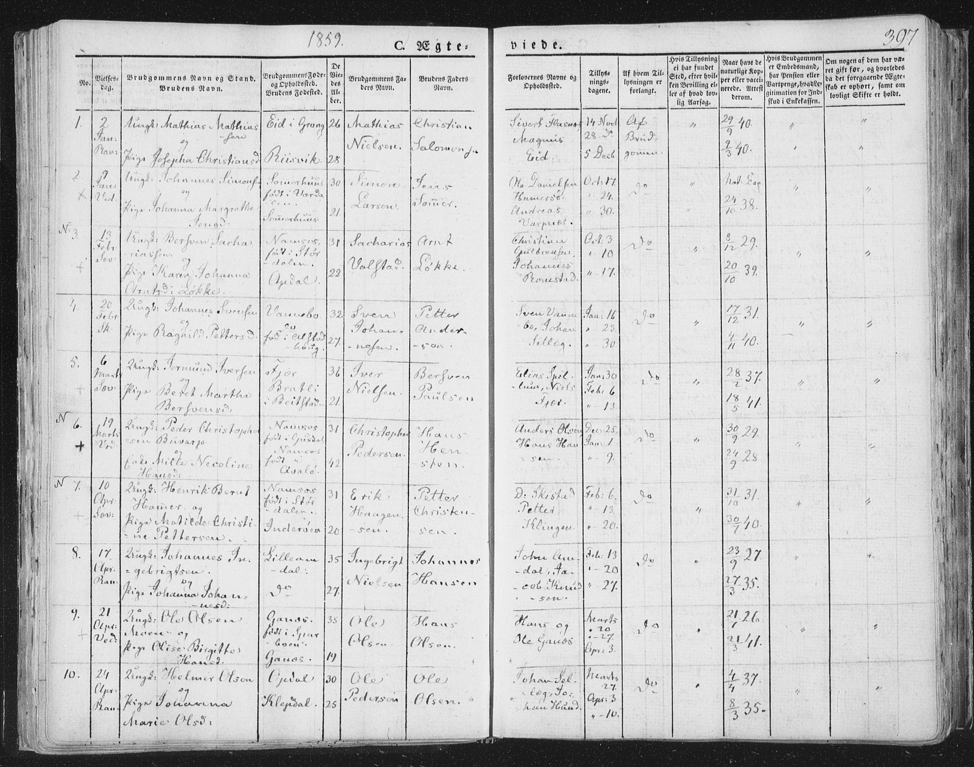 Ministerialprotokoller, klokkerbøker og fødselsregistre - Nord-Trøndelag, SAT/A-1458/764/L0552: Parish register (official) no. 764A07b, 1824-1865, p. 397