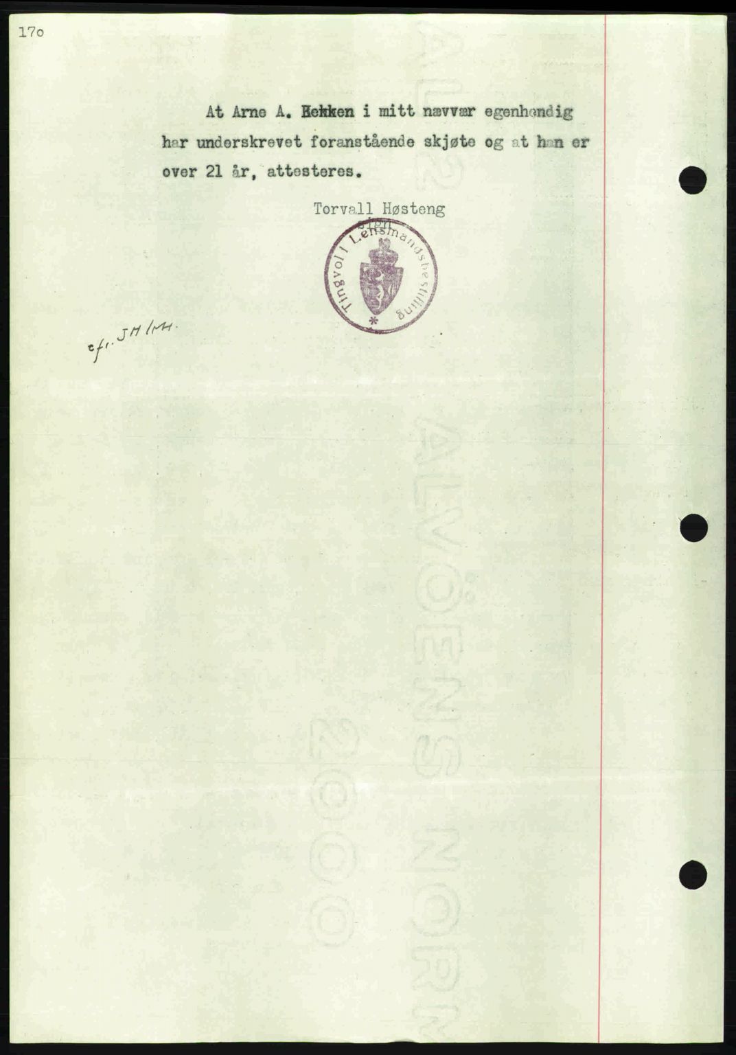 Nordmøre sorenskriveri, AV/SAT-A-4132/1/2/2Ca: Mortgage book no. A81, 1937-1937, Diary no: : 694/1937