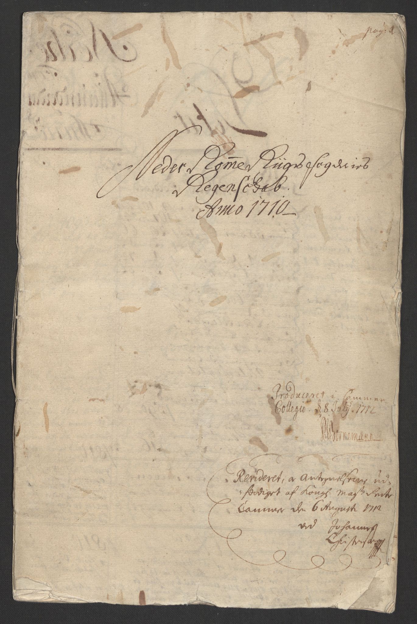 Rentekammeret inntil 1814, Reviderte regnskaper, Fogderegnskap, RA/EA-4092/R11/L0592: Fogderegnskap Nedre Romerike, 1710-1711, p. 3