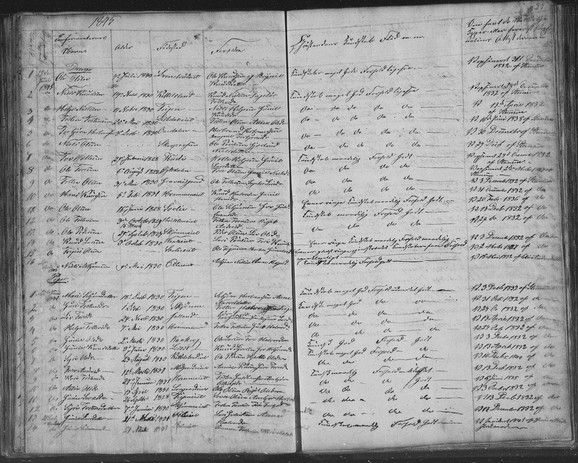 Nore kirkebøker, AV/SAKO-A-238/F/Fa/L0001: Parish register (official) no. I 1, 1836-1855, p. 87