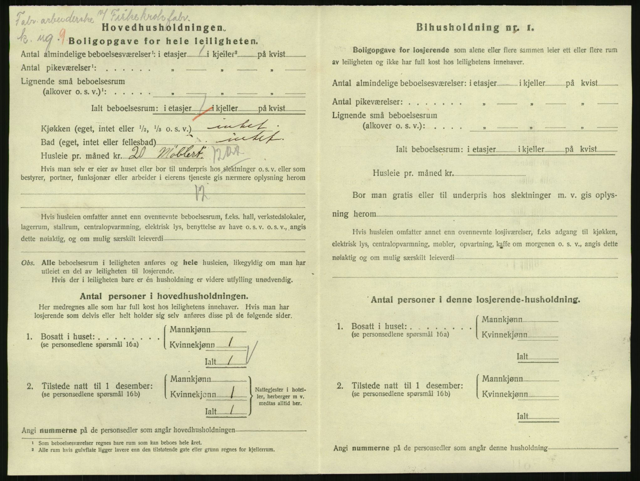 SAH, 1920 census for Gjøvik, 1920, p. 837