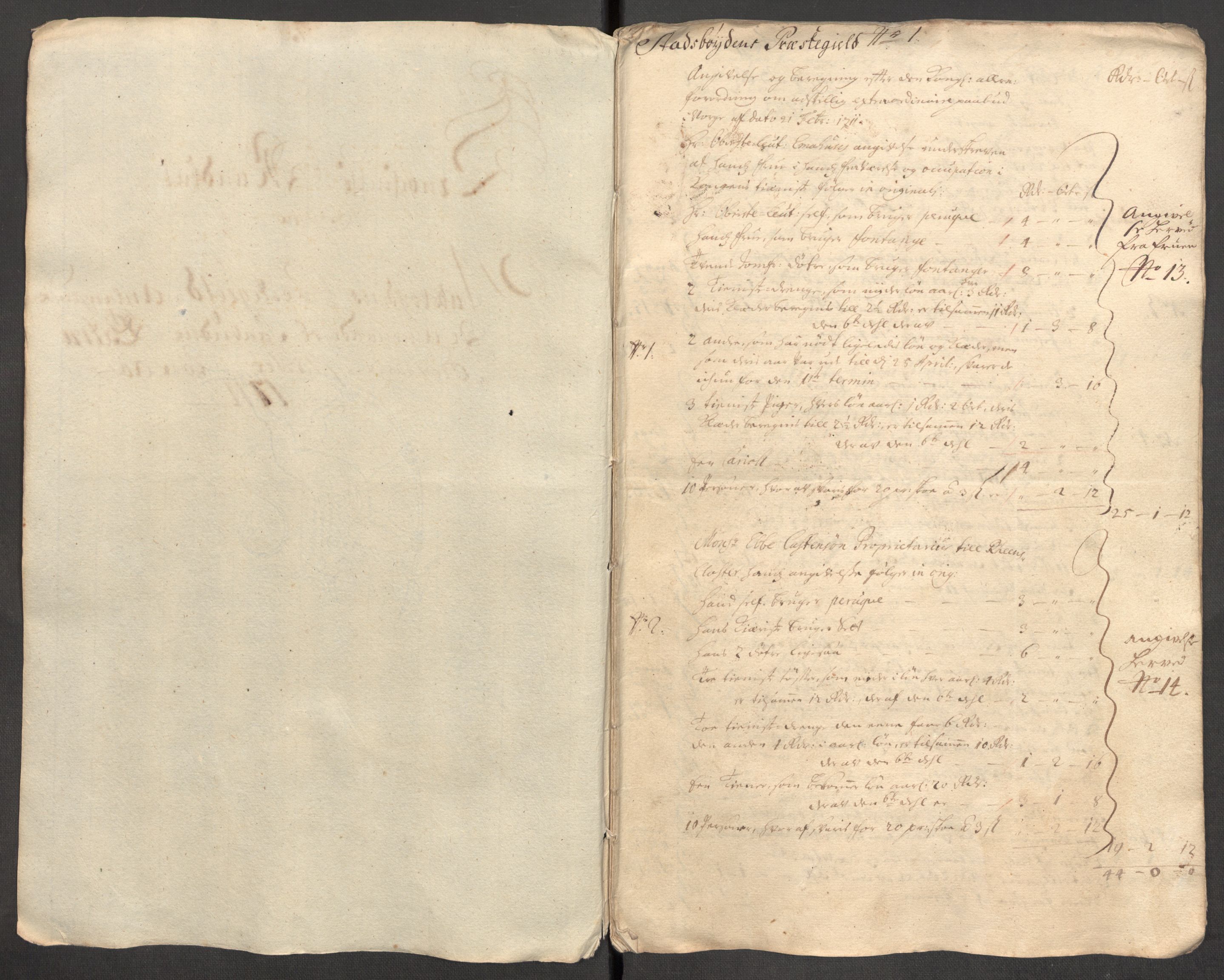 Rentekammeret inntil 1814, Reviderte regnskaper, Fogderegnskap, AV/RA-EA-4092/R57/L3860: Fogderegnskap Fosen, 1711, p. 286