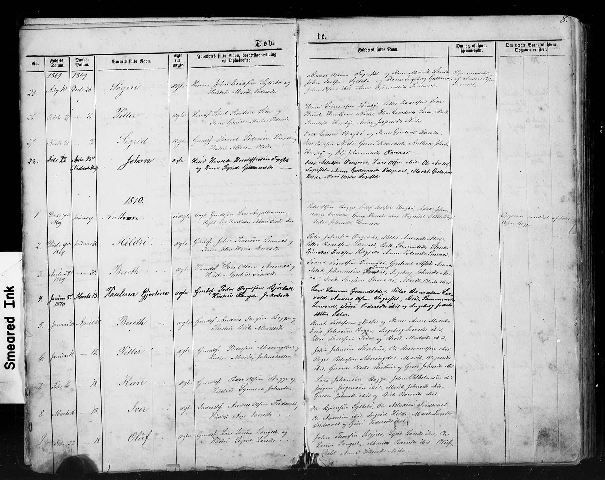 Ministerialprotokoller, klokkerbøker og fødselsregistre - Møre og Romsdal, SAT/A-1454/552/L0638: Parish register (copy) no. 552C01, 1867-1902, p. 8