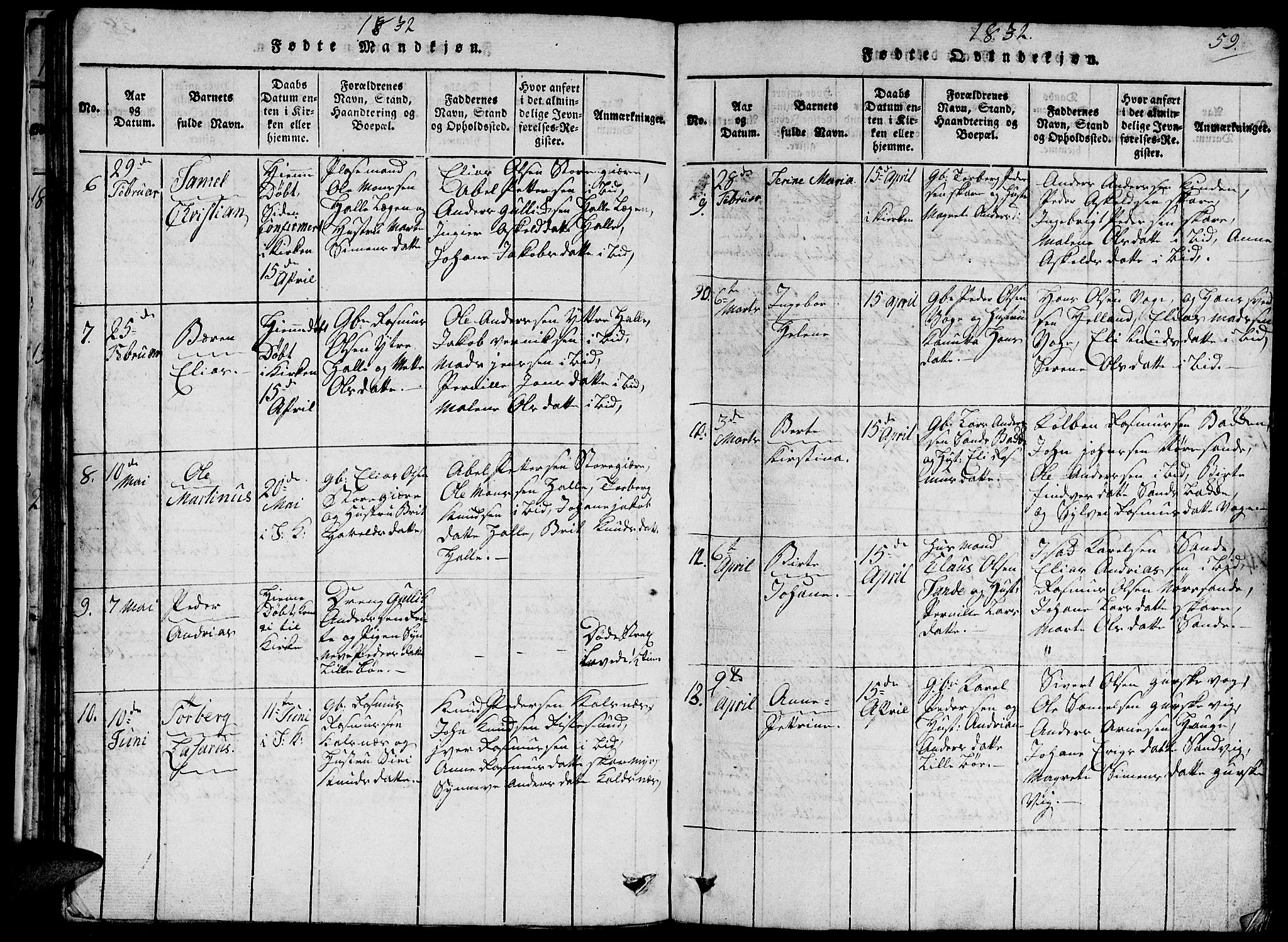 Ministerialprotokoller, klokkerbøker og fødselsregistre - Møre og Romsdal, SAT/A-1454/503/L0046: Parish register (copy) no. 503C01, 1816-1842, p. 59
