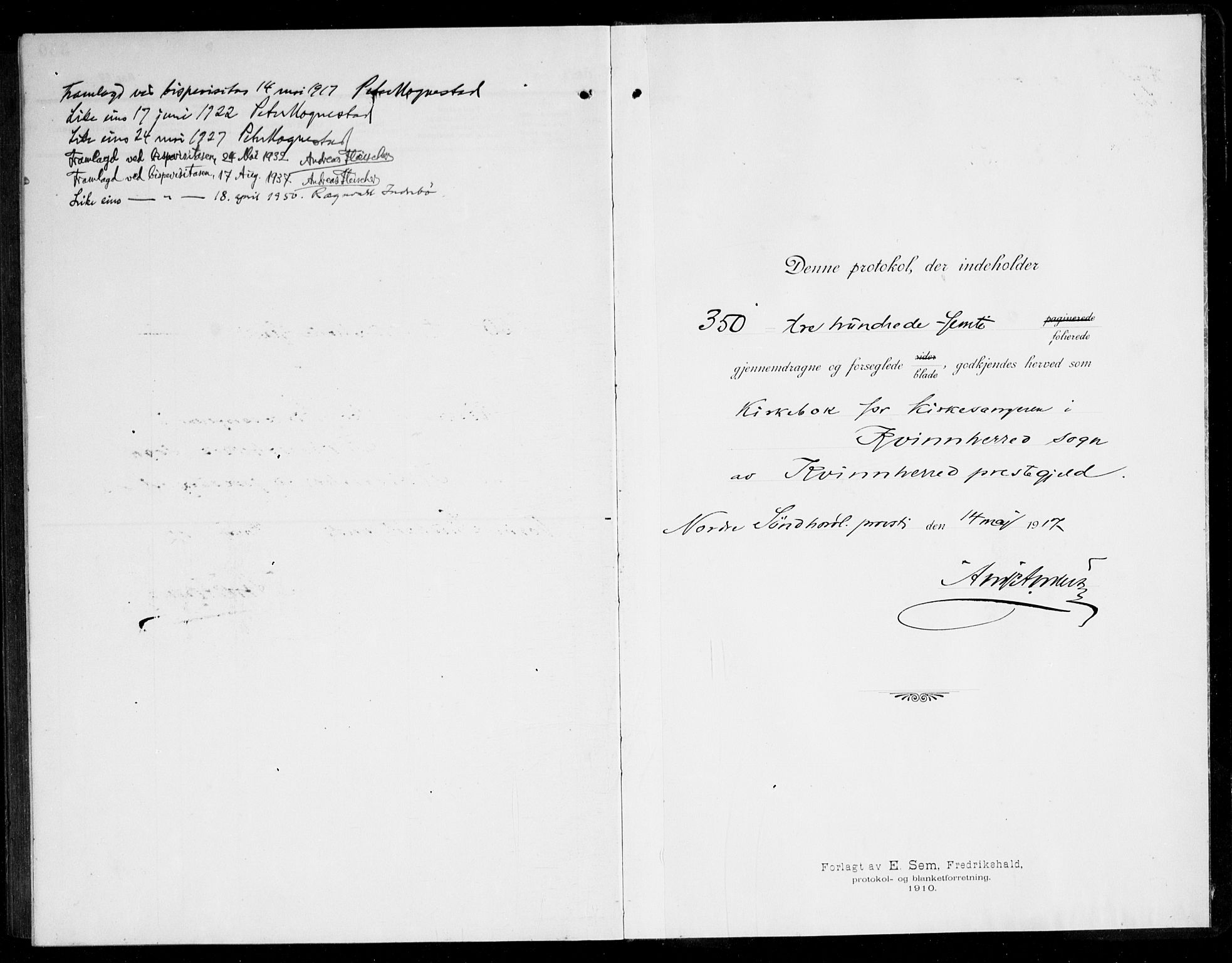 Kvinnherad sokneprestembete, SAB/A-76401/H/Hab: Parish register (copy) no. A 3, 1911-1945