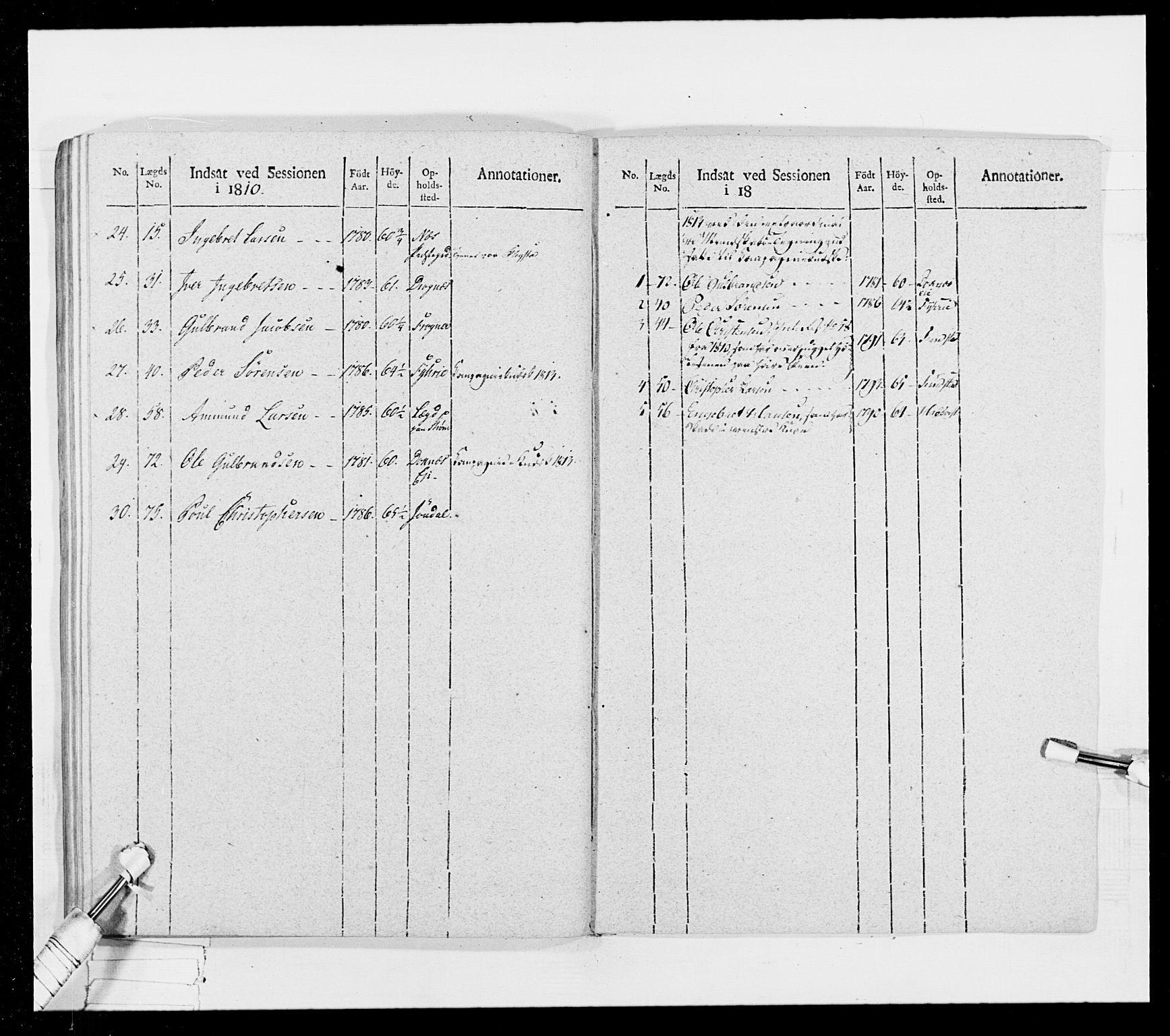 Generalitets- og kommissariatskollegiet, Det kongelige norske kommissariatskollegium, AV/RA-EA-5420/E/Eh/L0024: Norske jegerkorps, 1810-1812, p. 592