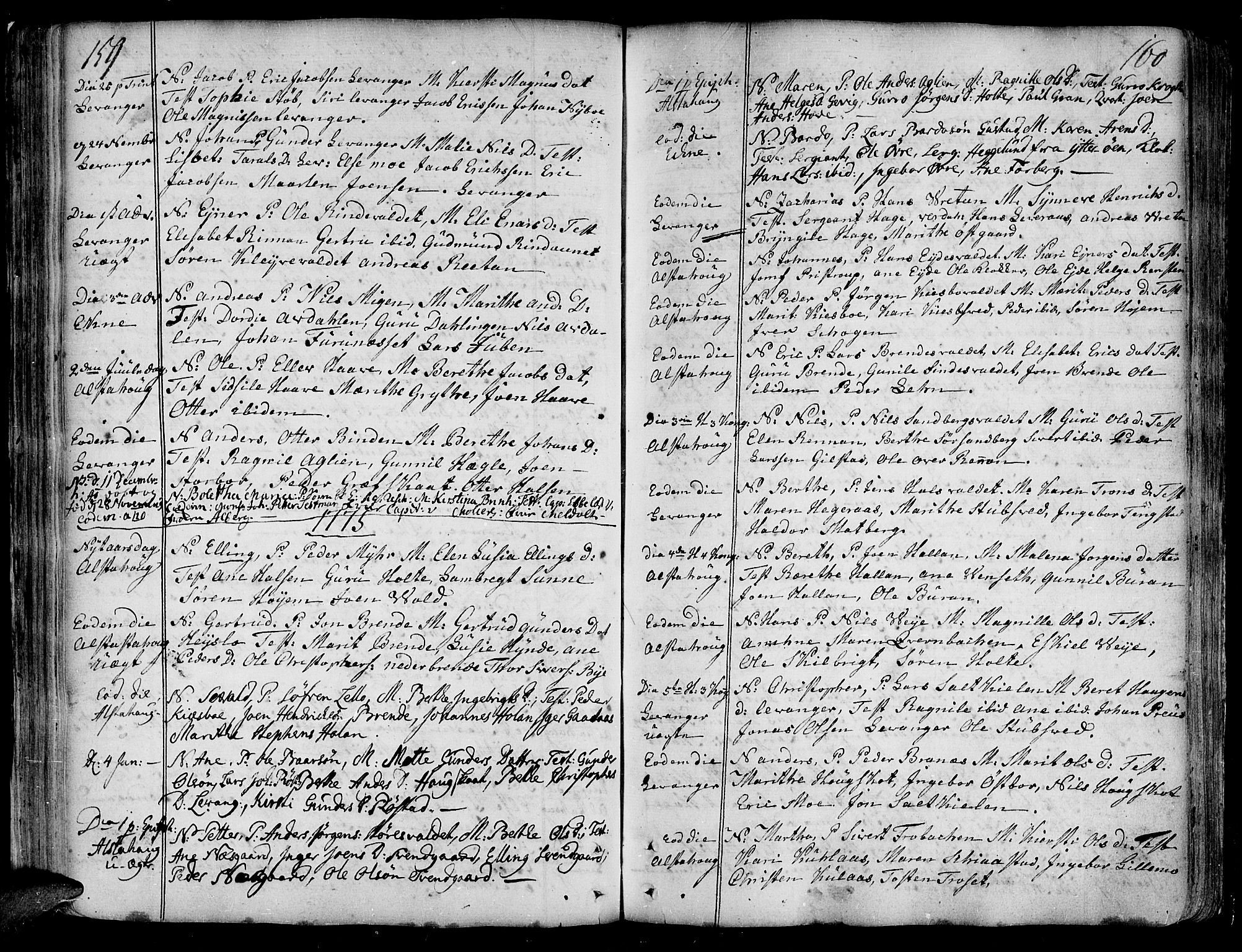 Ministerialprotokoller, klokkerbøker og fødselsregistre - Nord-Trøndelag, SAT/A-1458/717/L0141: Parish register (official) no. 717A01, 1747-1803, p. 159-160