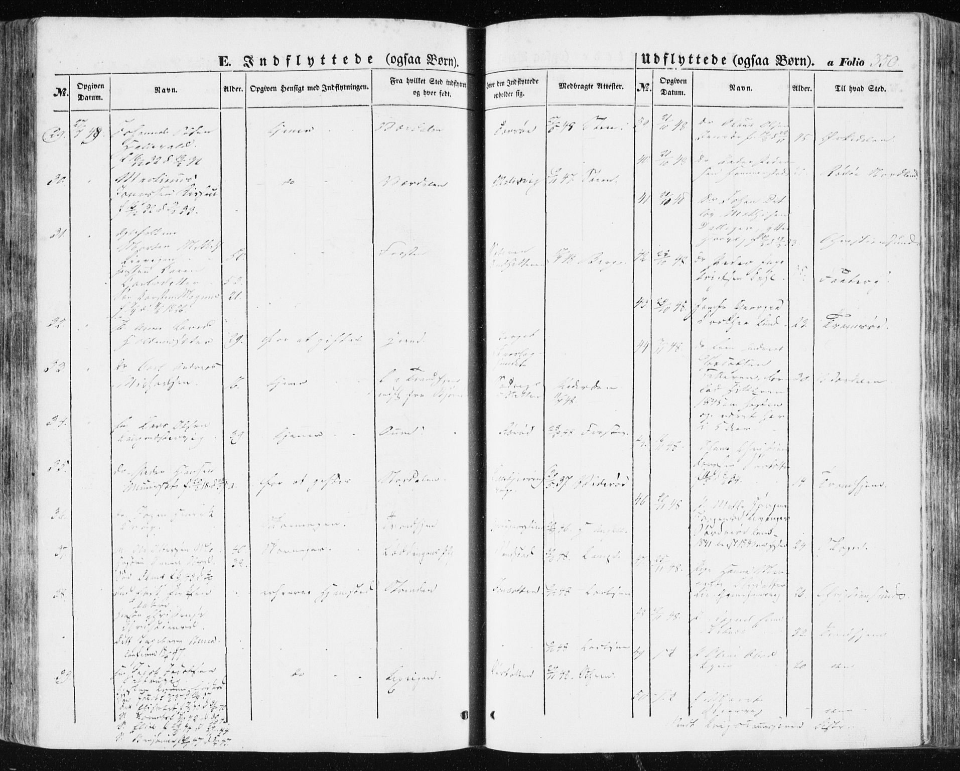 Ministerialprotokoller, klokkerbøker og fødselsregistre - Sør-Trøndelag, SAT/A-1456/634/L0529: Parish register (official) no. 634A05, 1843-1851, p. 350
