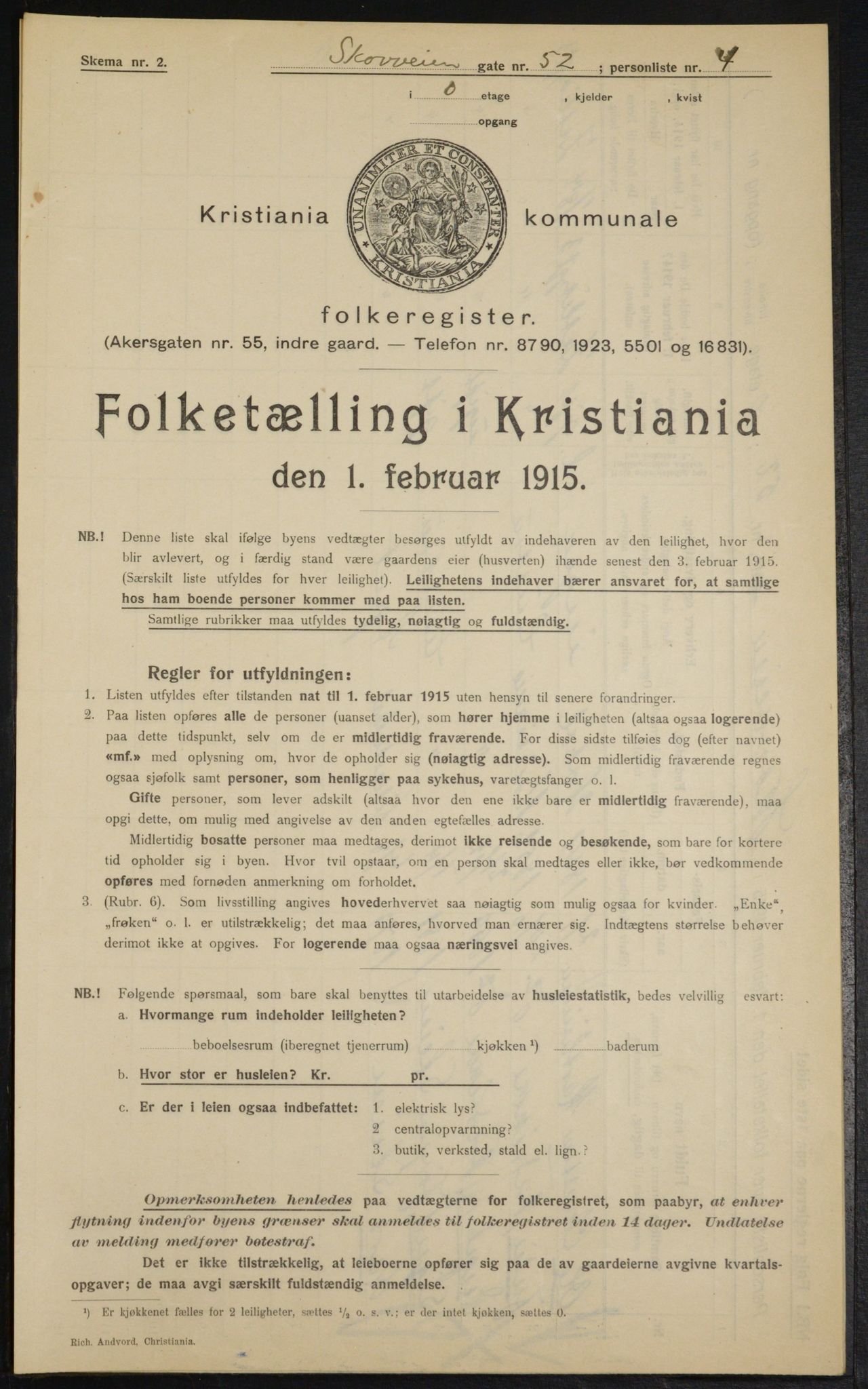 OBA, Municipal Census 1915 for Kristiania, 1915, p. 96798