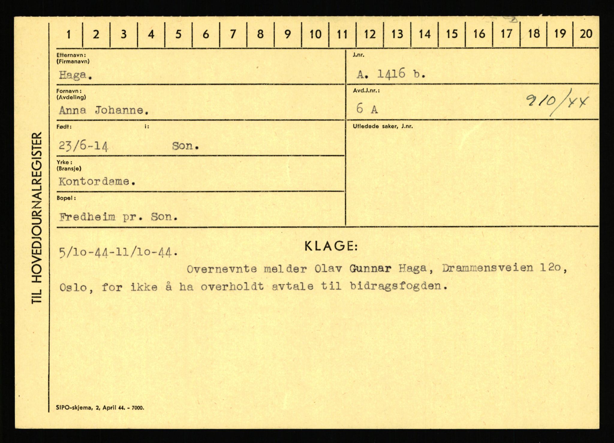 Statspolitiet - Hovedkontoret / Osloavdelingen, AV/RA-S-1329/C/Ca/L0005: Furali - Hamula, 1943-1945, p. 3806