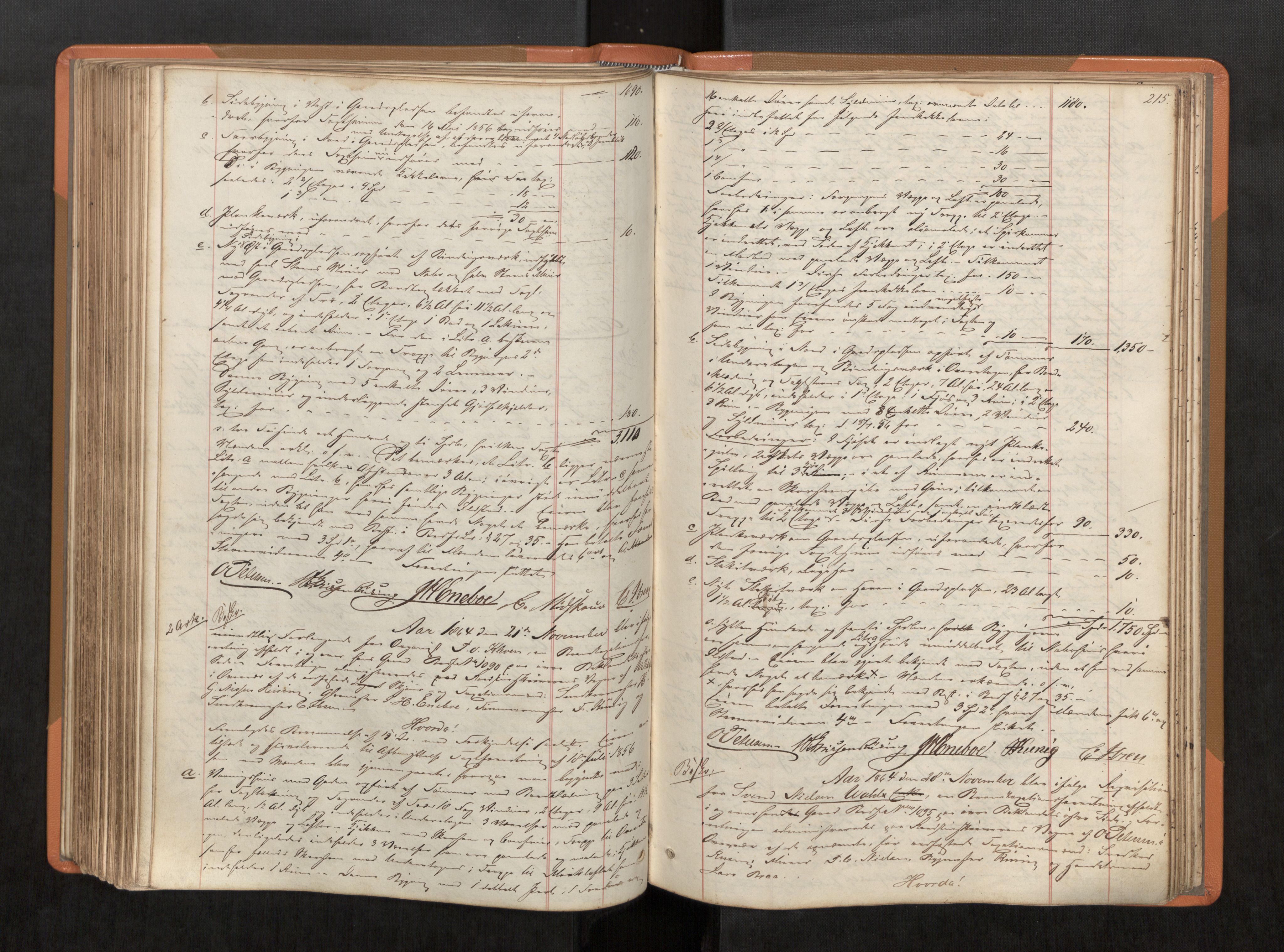 Norges Brannkasse Trondheim magistrat, AV/SAT-A-5590/Fa/L0037: Branntakstprotokoll, 1860-1867, p. 215