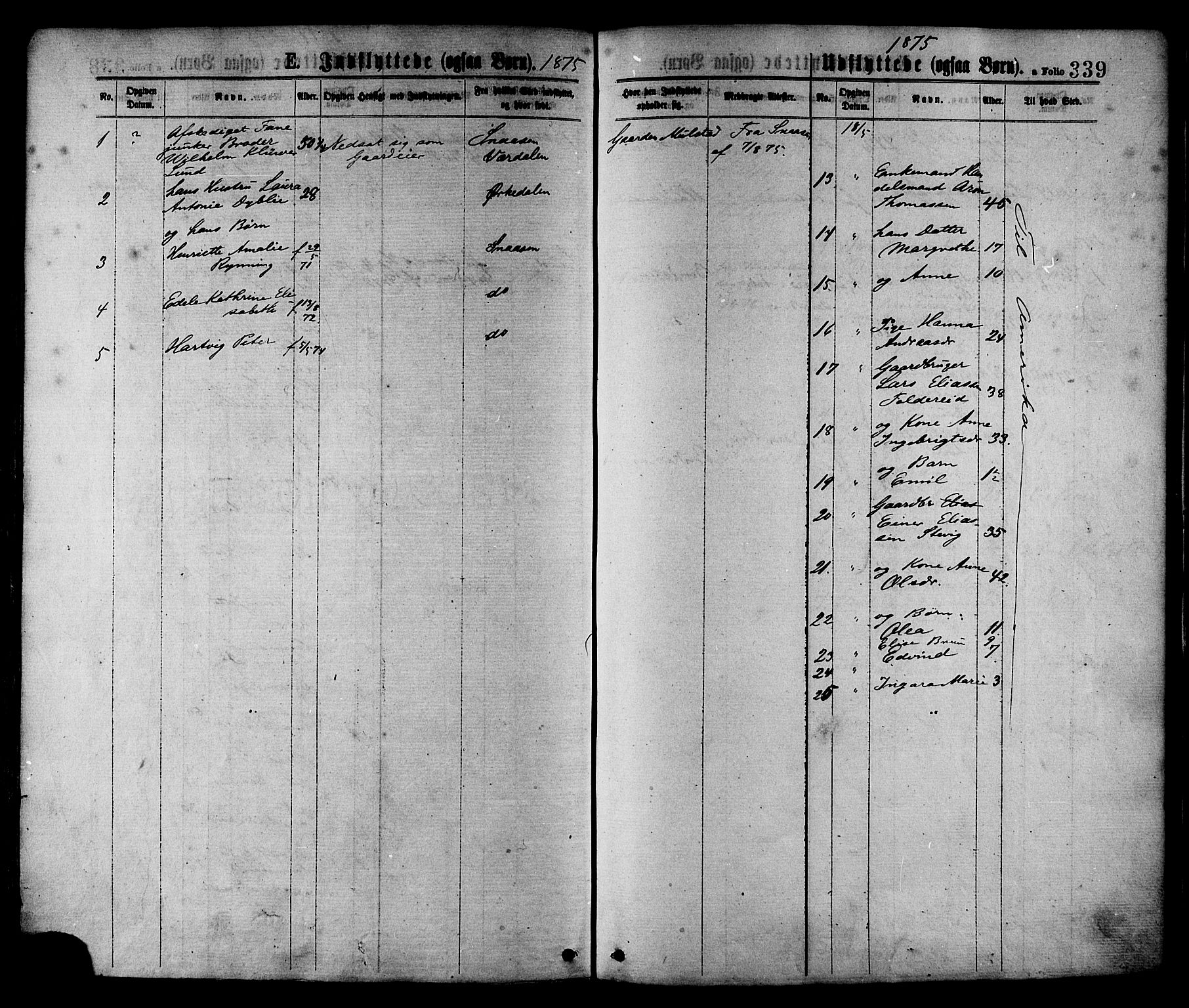 Ministerialprotokoller, klokkerbøker og fødselsregistre - Nord-Trøndelag, SAT/A-1458/780/L0642: Parish register (official) no. 780A07 /1, 1874-1885, p. 339