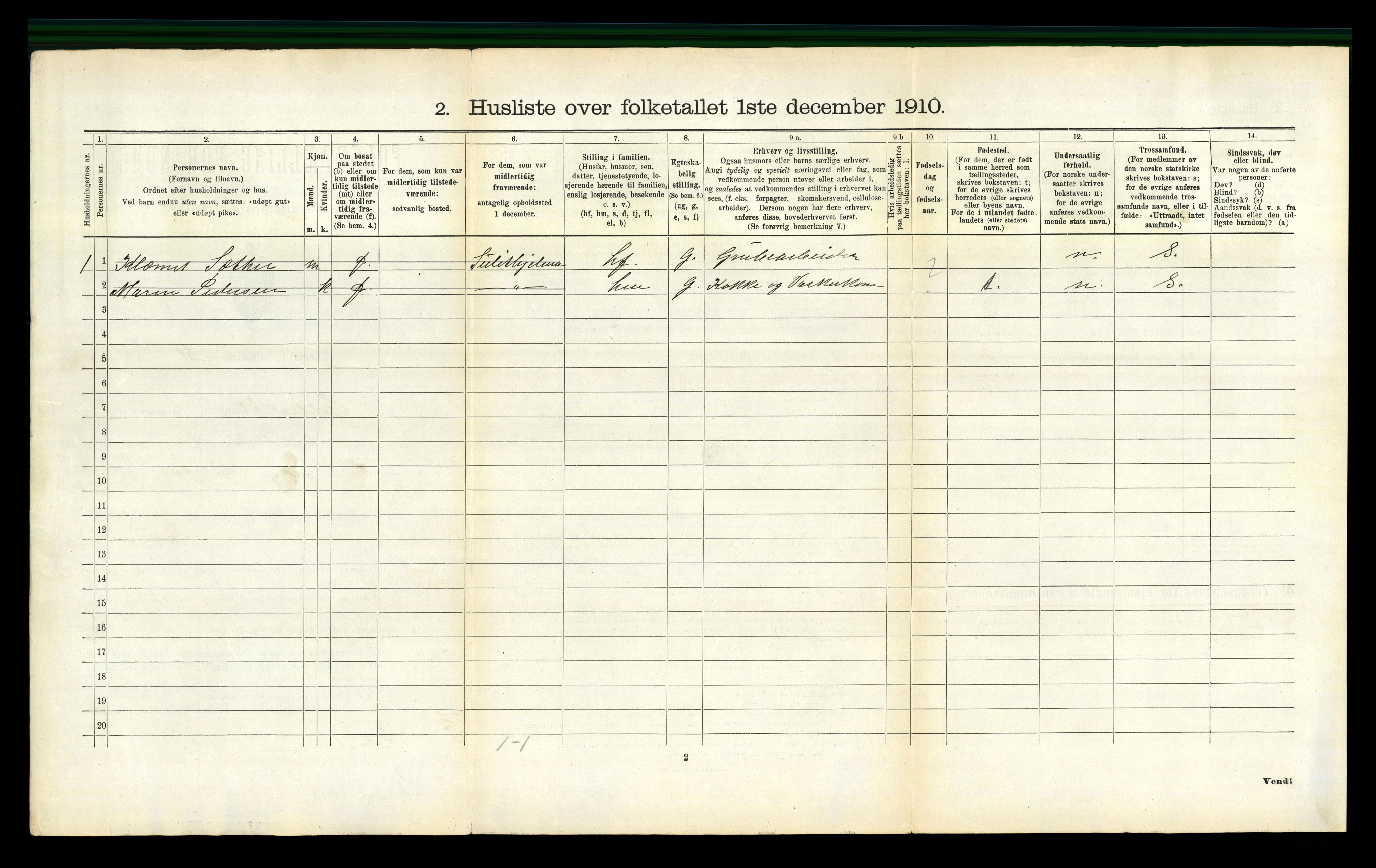 RA, 1910 census for Gildeskål, 1910, p. 792