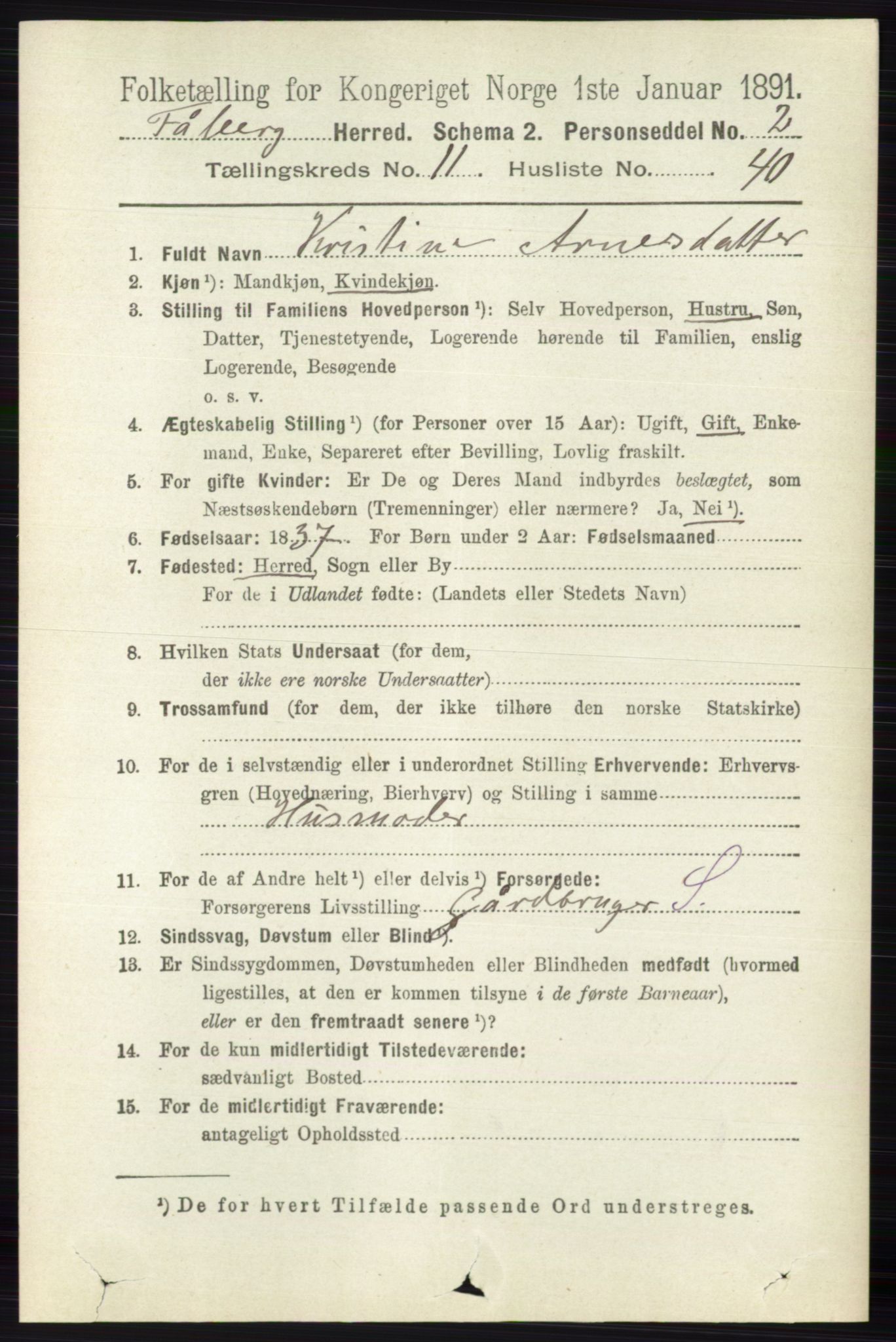 RA, 1891 census for 0524 Fåberg, 1891, p. 4686