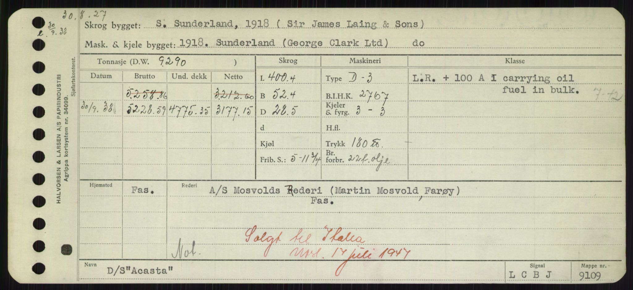 Sjøfartsdirektoratet med forløpere, Skipsmålingen, RA/S-1627/H/Hd/L0001: Fartøy, A-Anv, p. 27