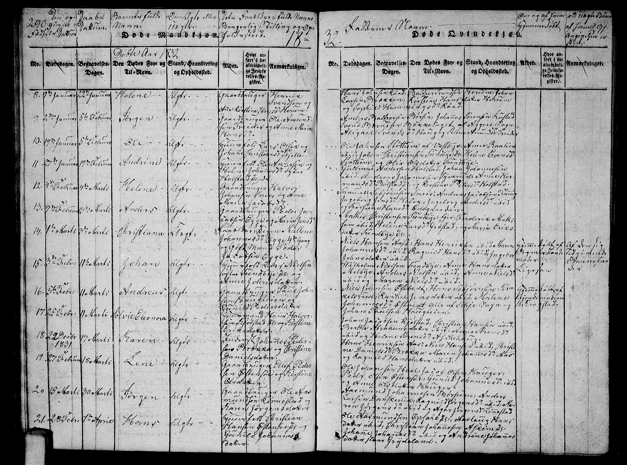 Ås prestekontor Kirkebøker, SAO/A-10894/G/Ga/L0002: Parish register (copy) no. I 2, 1820-1836, p. 290-291