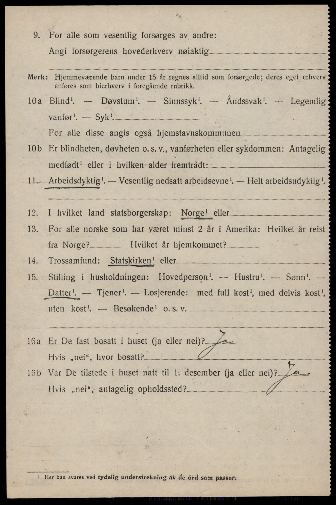 SAST, 1920 census for Finnøy, 1920, p. 3521