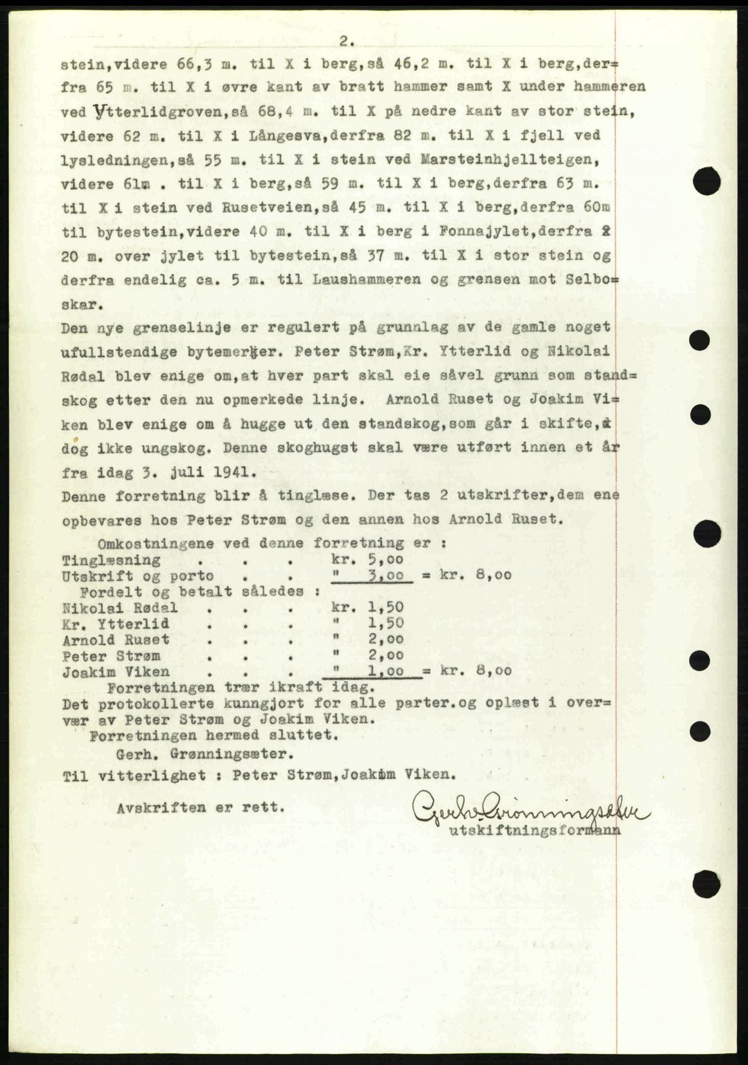 Nordre Sunnmøre sorenskriveri, AV/SAT-A-0006/1/2/2C/2Ca: Mortgage book no. A13, 1942-1942, Diary no: : 321/1942