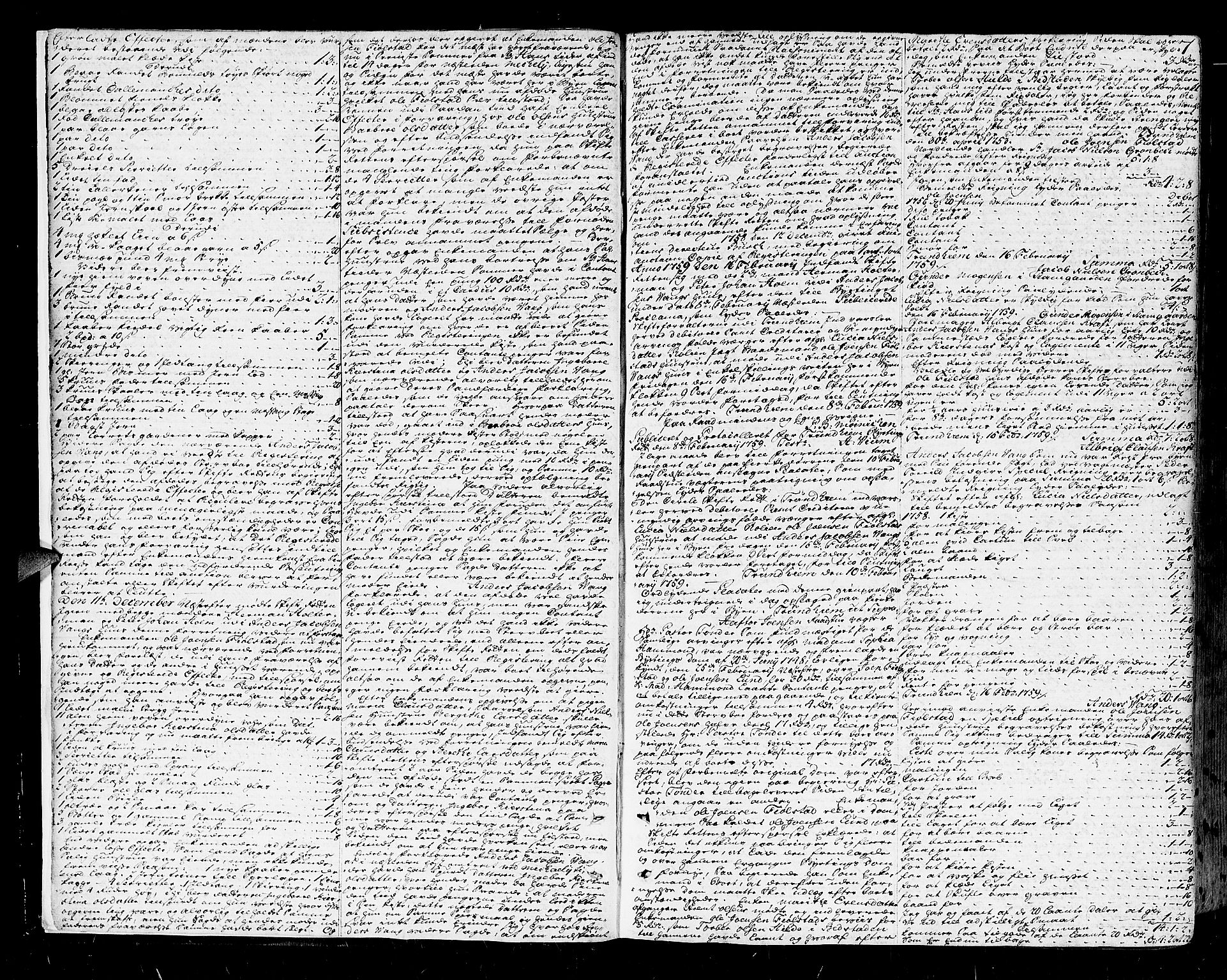 Trondheim byfogd, AV/SAT-A-0003/1/3/3A/L0020: Skifteprotokoll - gml.nr.17. (m/ register) U, 1758-1765, p. 6b-7a