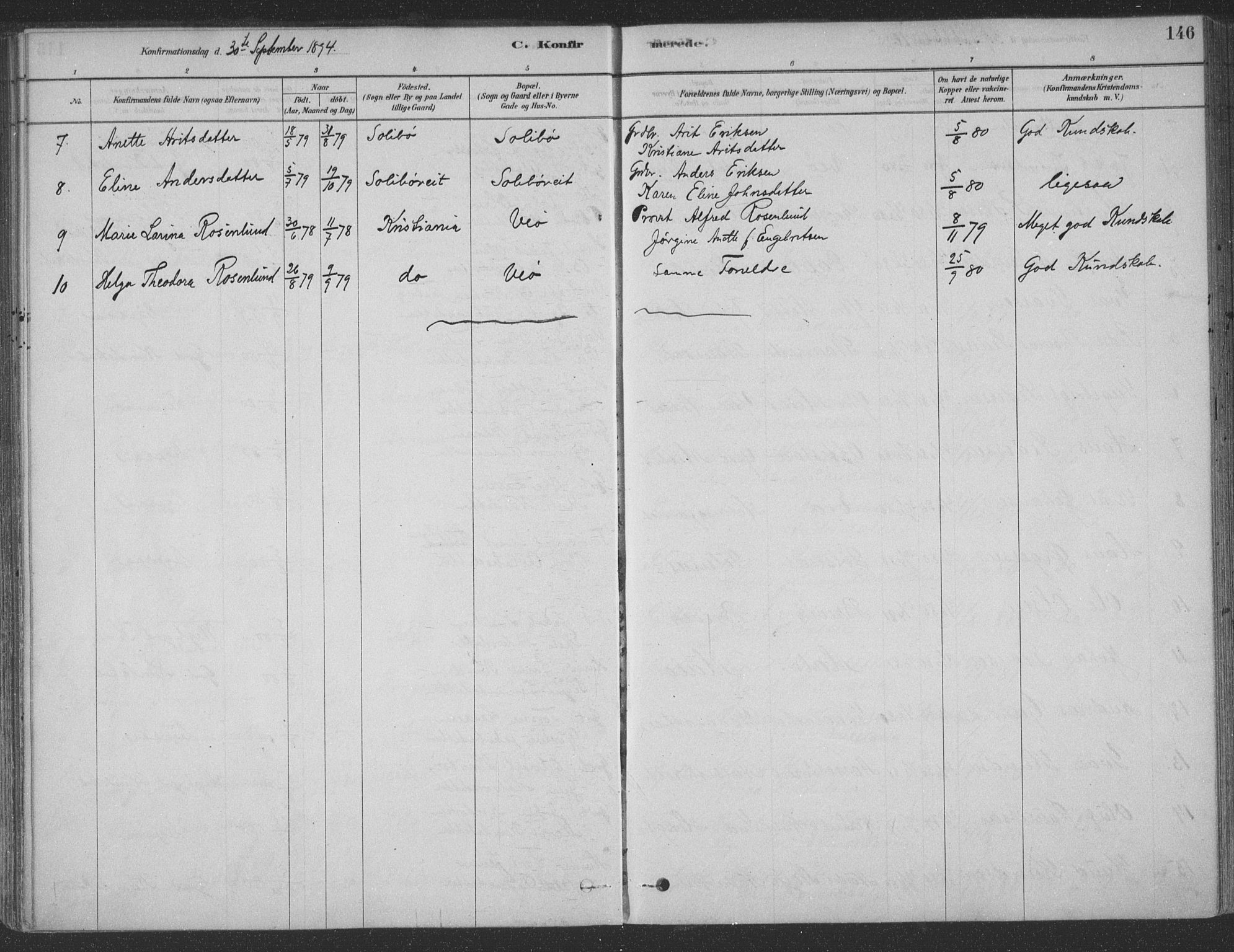 Ministerialprotokoller, klokkerbøker og fødselsregistre - Møre og Romsdal, AV/SAT-A-1454/547/L0604: Parish register (official) no. 547A06, 1878-1906, p. 146