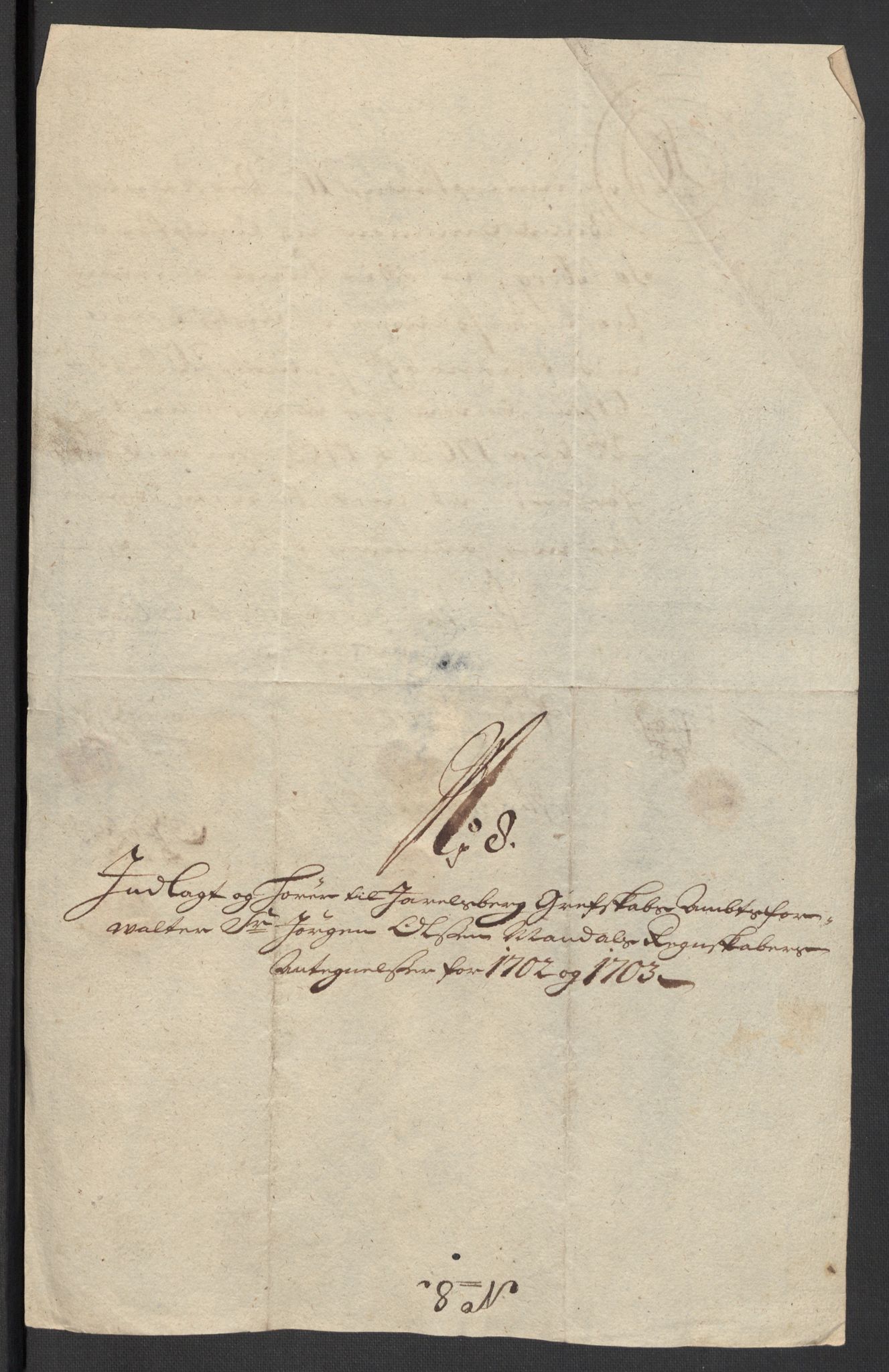 Rentekammeret inntil 1814, Reviderte regnskaper, Fogderegnskap, AV/RA-EA-4092/R32/L1871: Fogderegnskap Jarlsberg grevskap, 1703-1705, p. 201