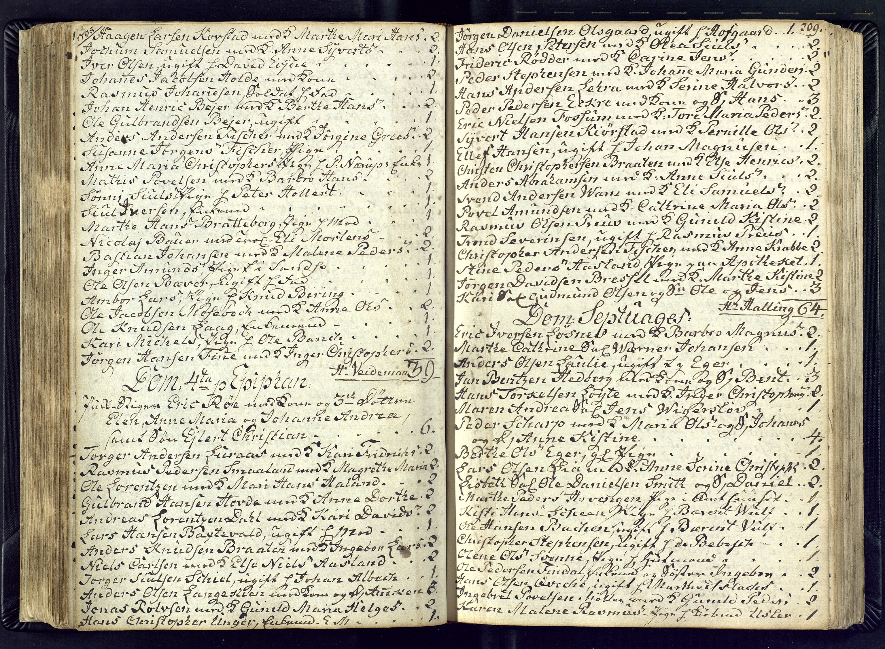 Kongsberg kirkebøker, SAKO/A-22/M/Ma/L0012: Communicants register no. 12, 1794-1800, p. 209
